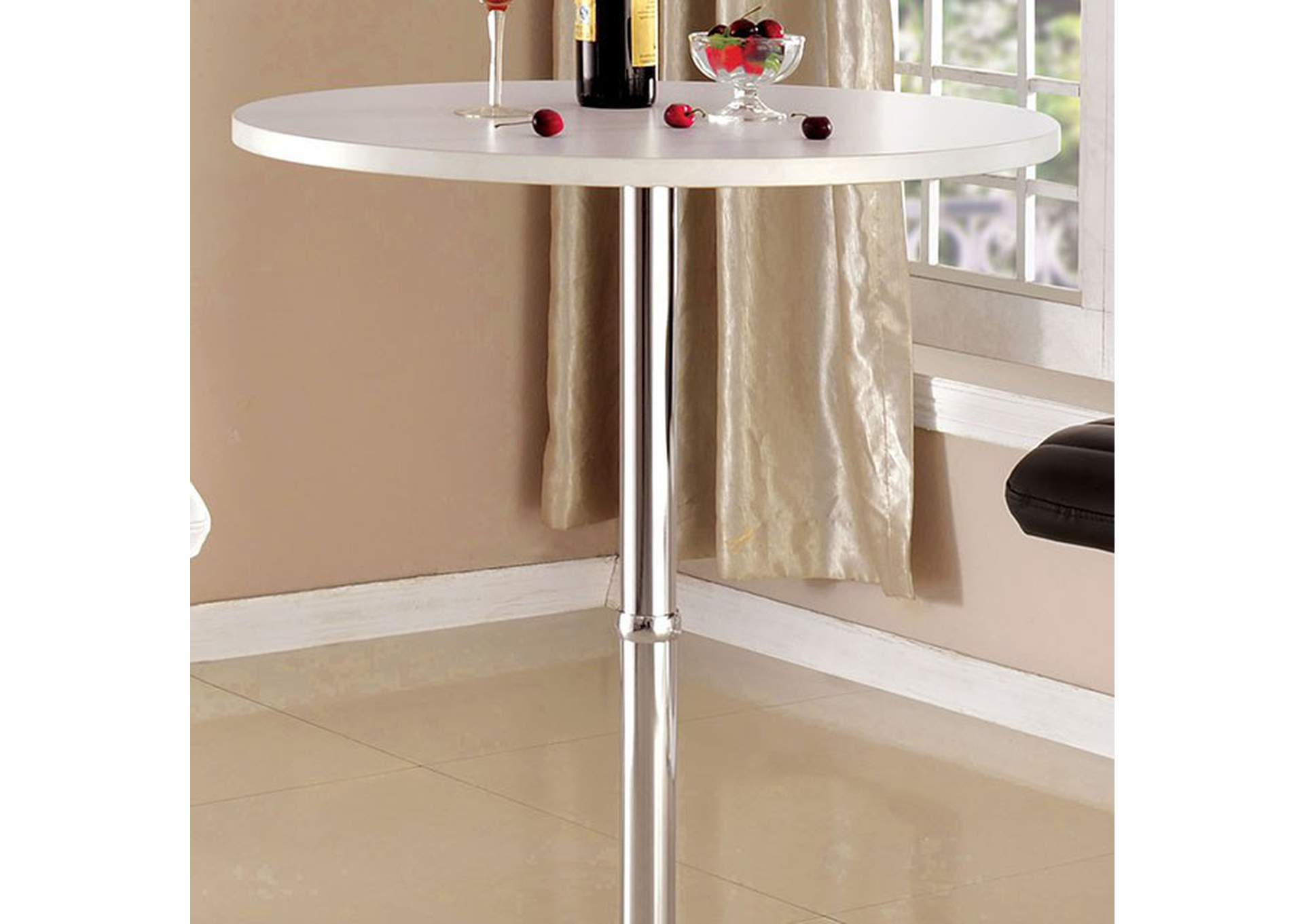 Nessa White Bar Table,Furniture of America