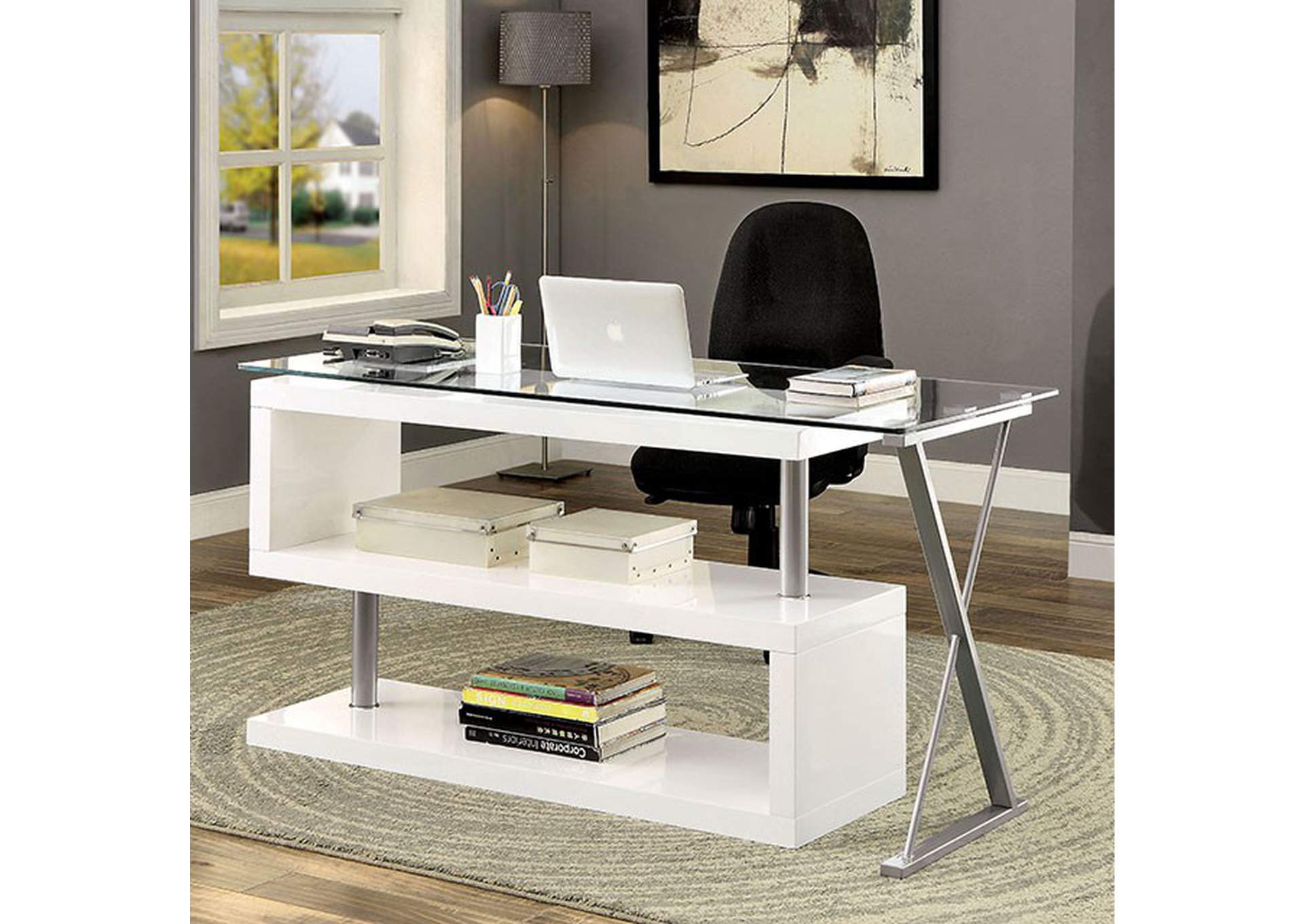 Bronwen White Desk,Furniture of America