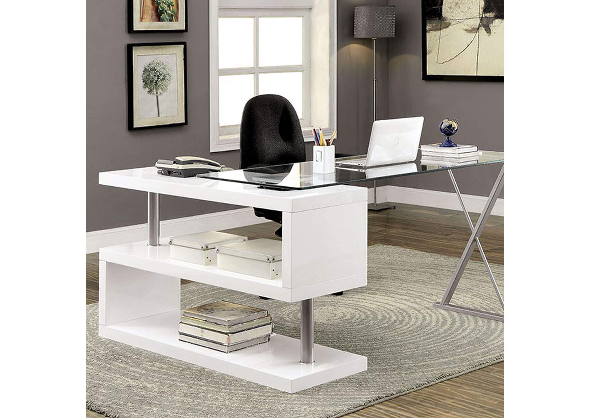 Bronwen White Desk,Furniture of America