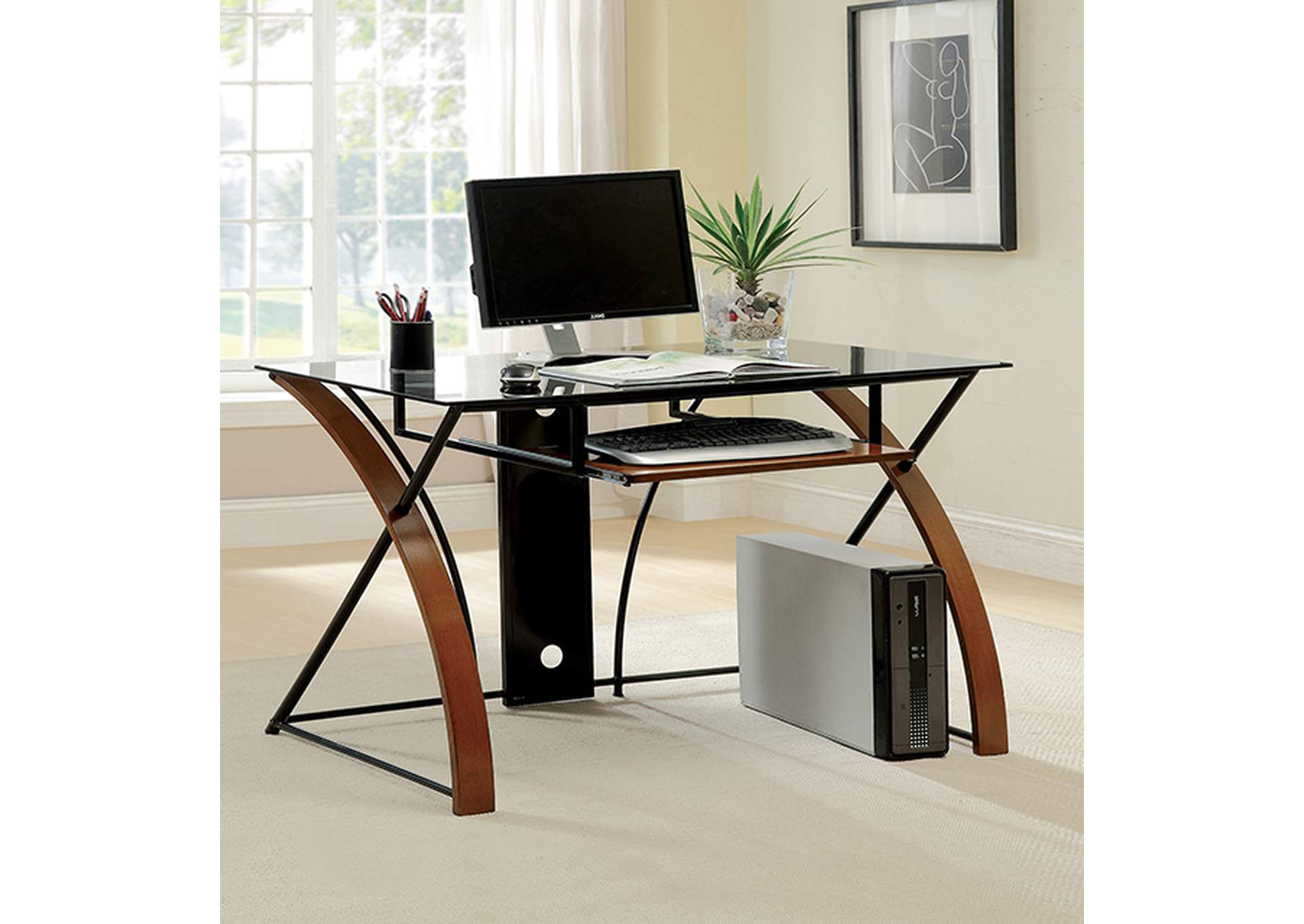 Baden Computer Desk,Furniture of America