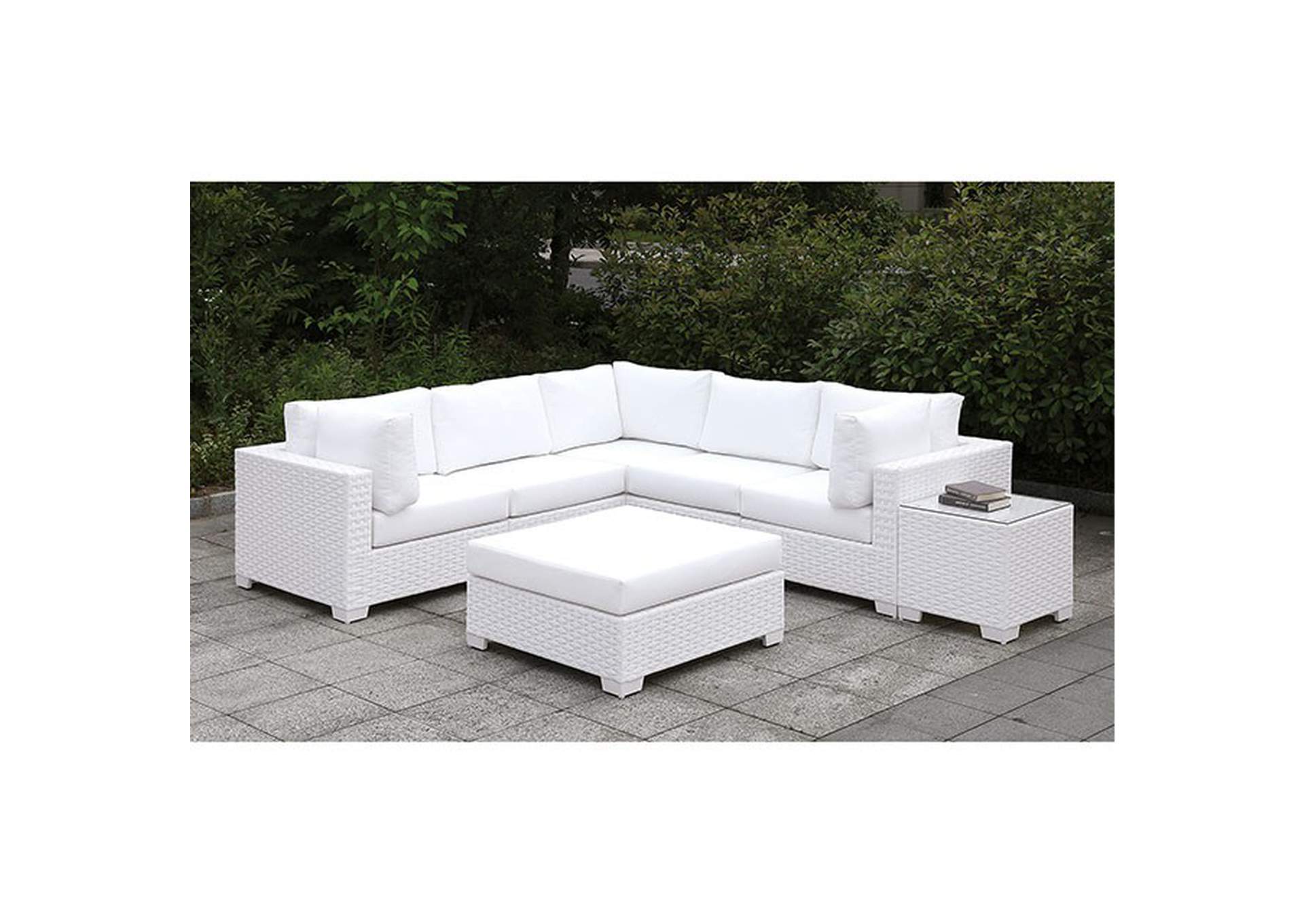 Somani White Chaise,Furniture of America