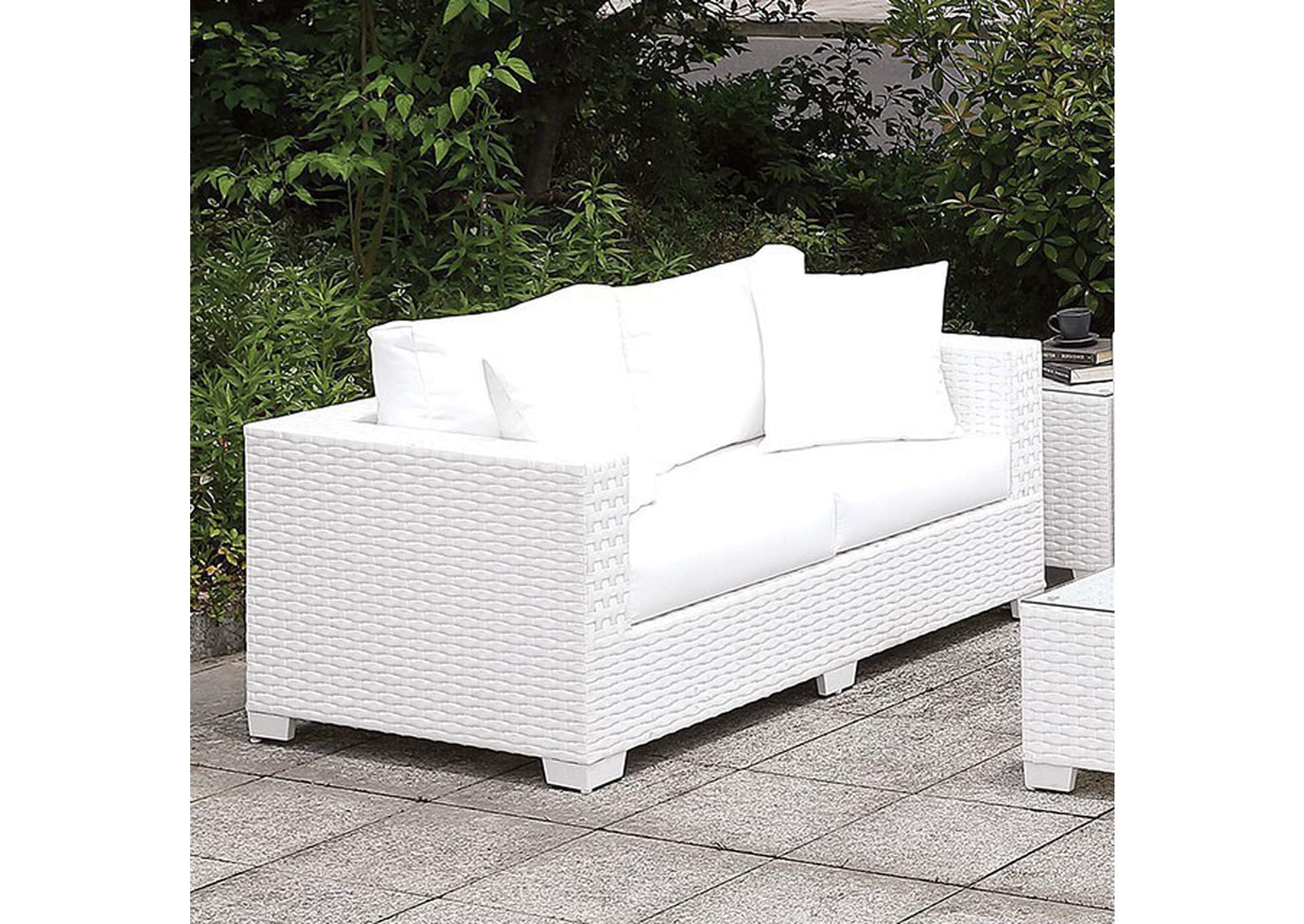 Somani White Chaise,Furniture of America