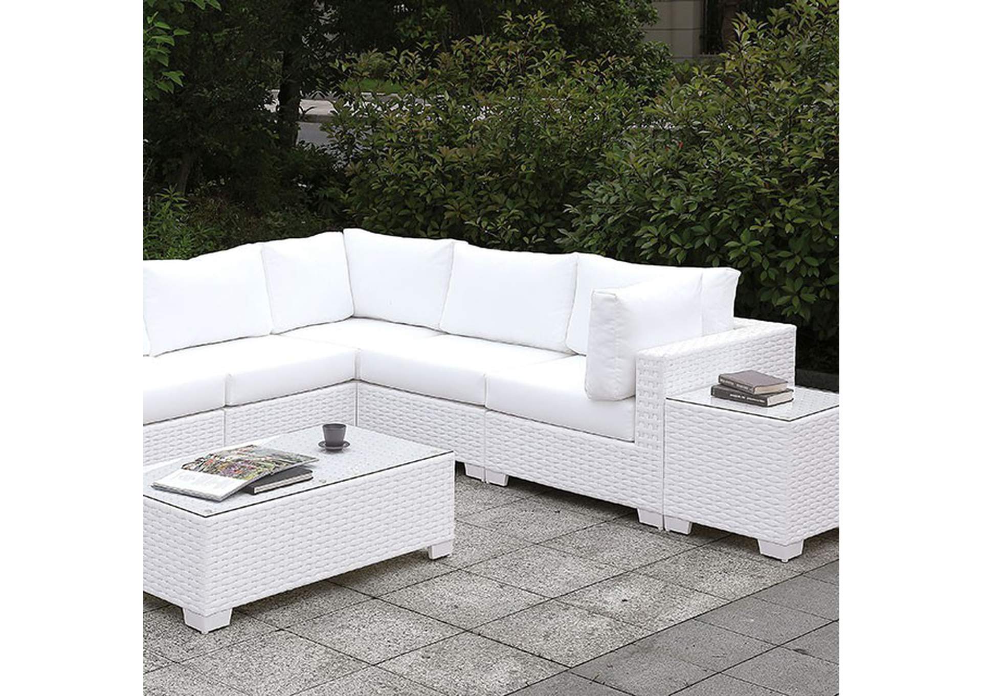 Somani L-Sectional + Coffee Table,Furniture of America