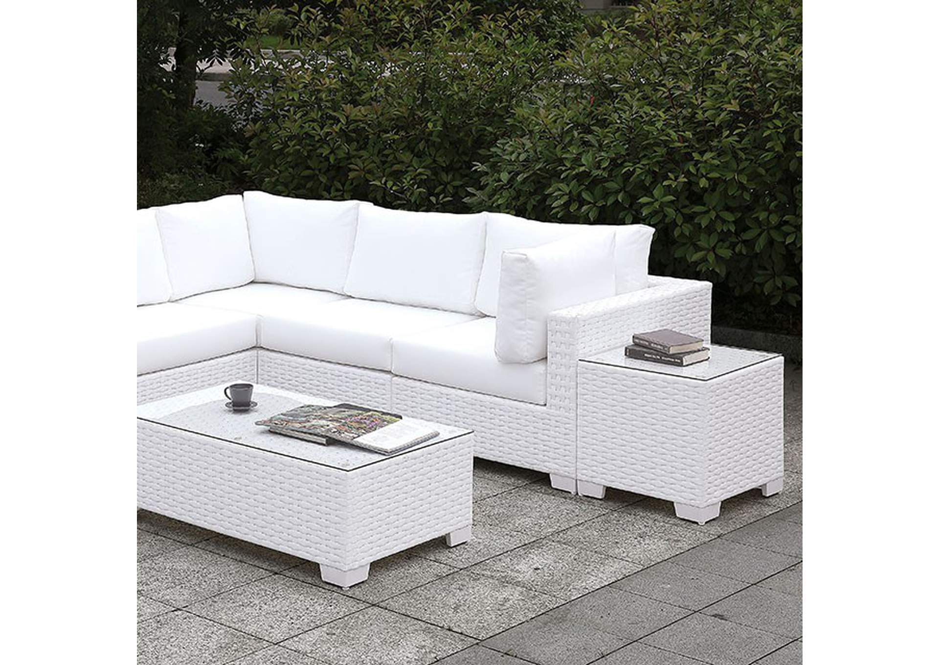 Somani L-Sectional + Coffee Table,Furniture of America