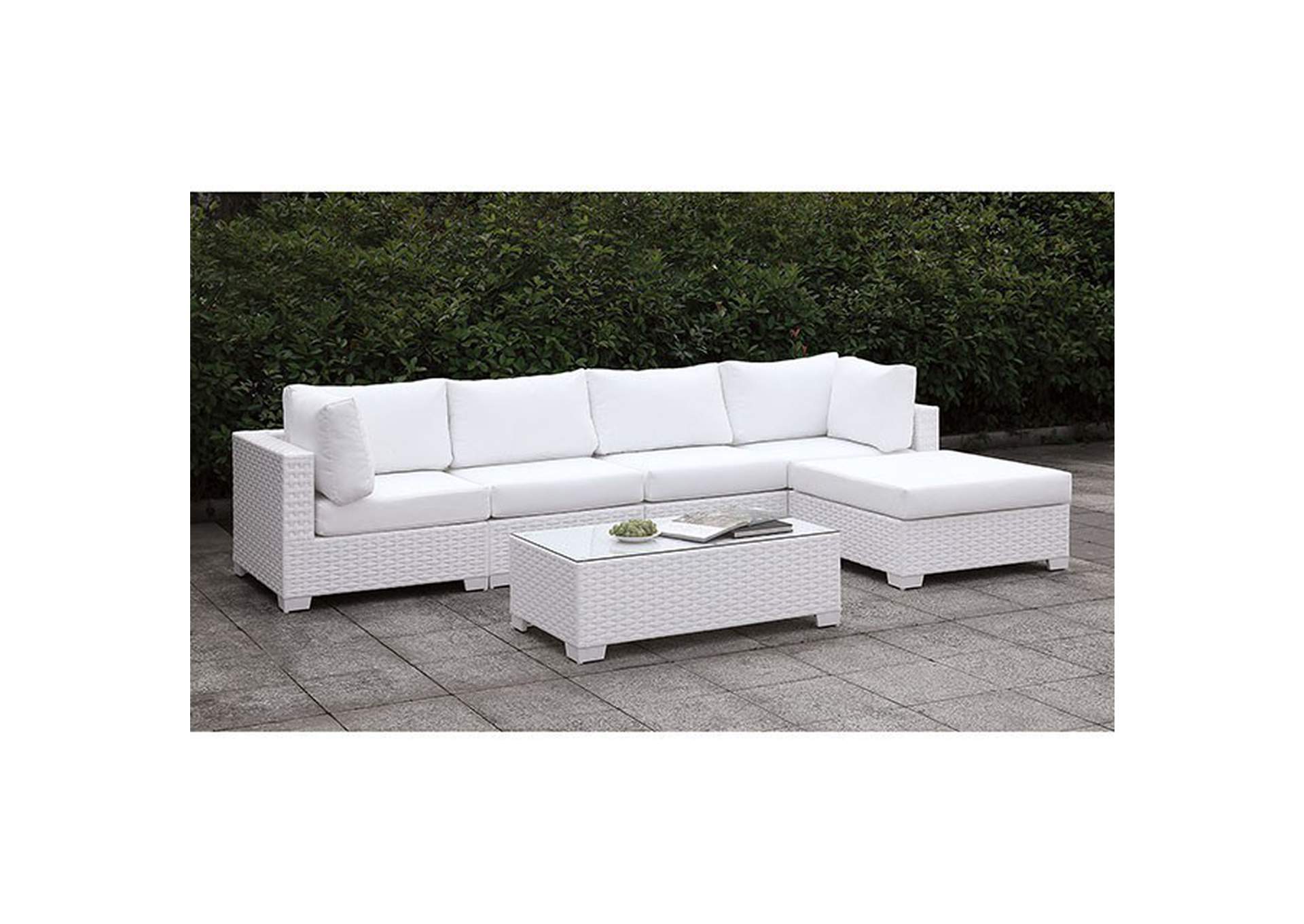 Somani L-Sectional W/ RIGHT Chaise + Coffee Table,Furniture of America