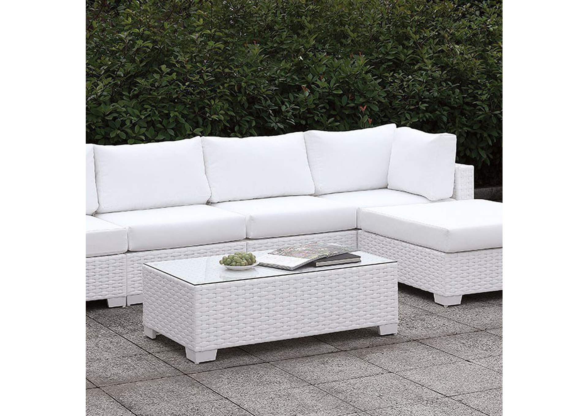 Somani L-Sectional W/ RIGHT Chaise + Coffee Table,Furniture of America