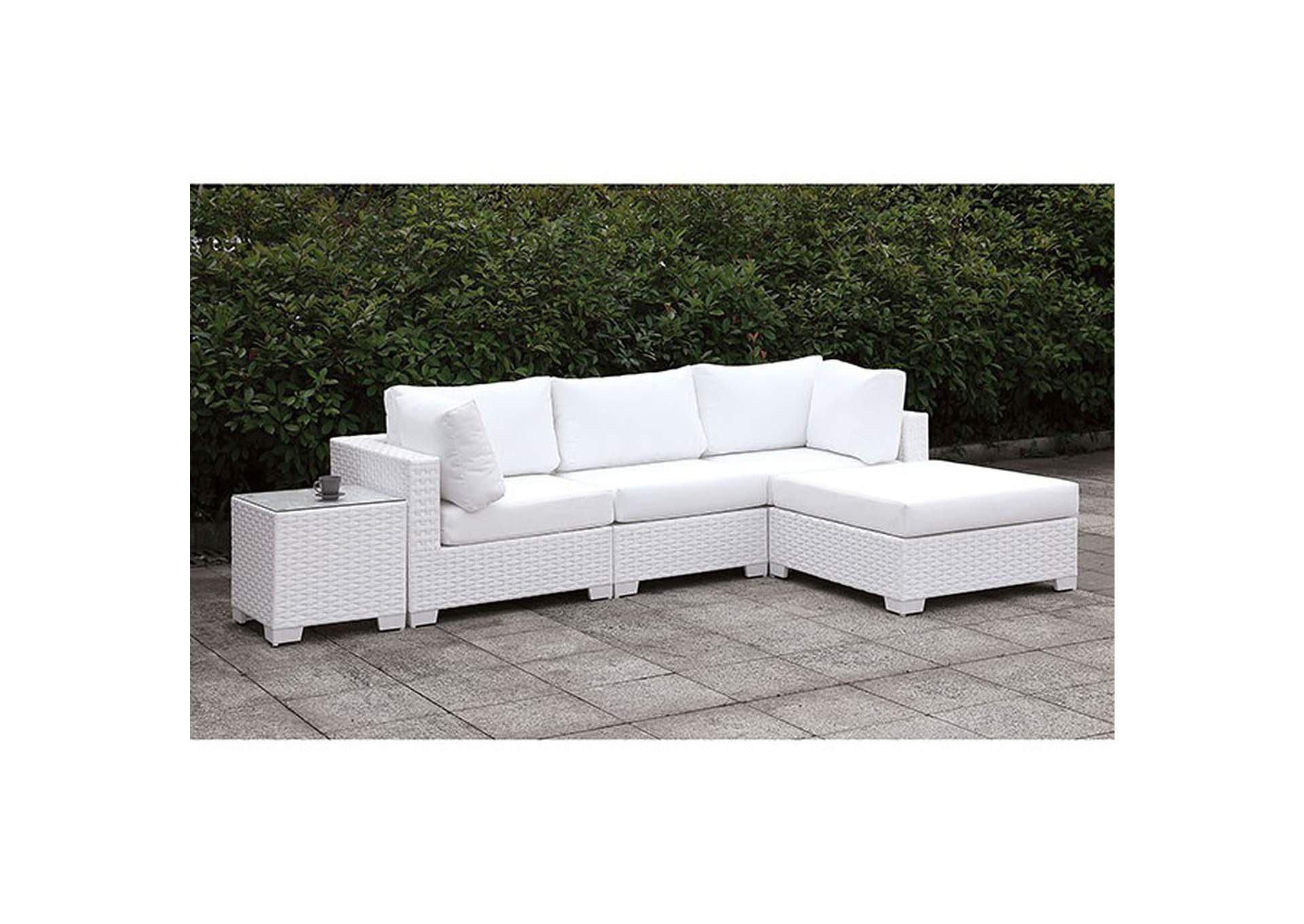 Somani L-Sectional W/ RIGHT Chaise + Coffee Table,Furniture of America