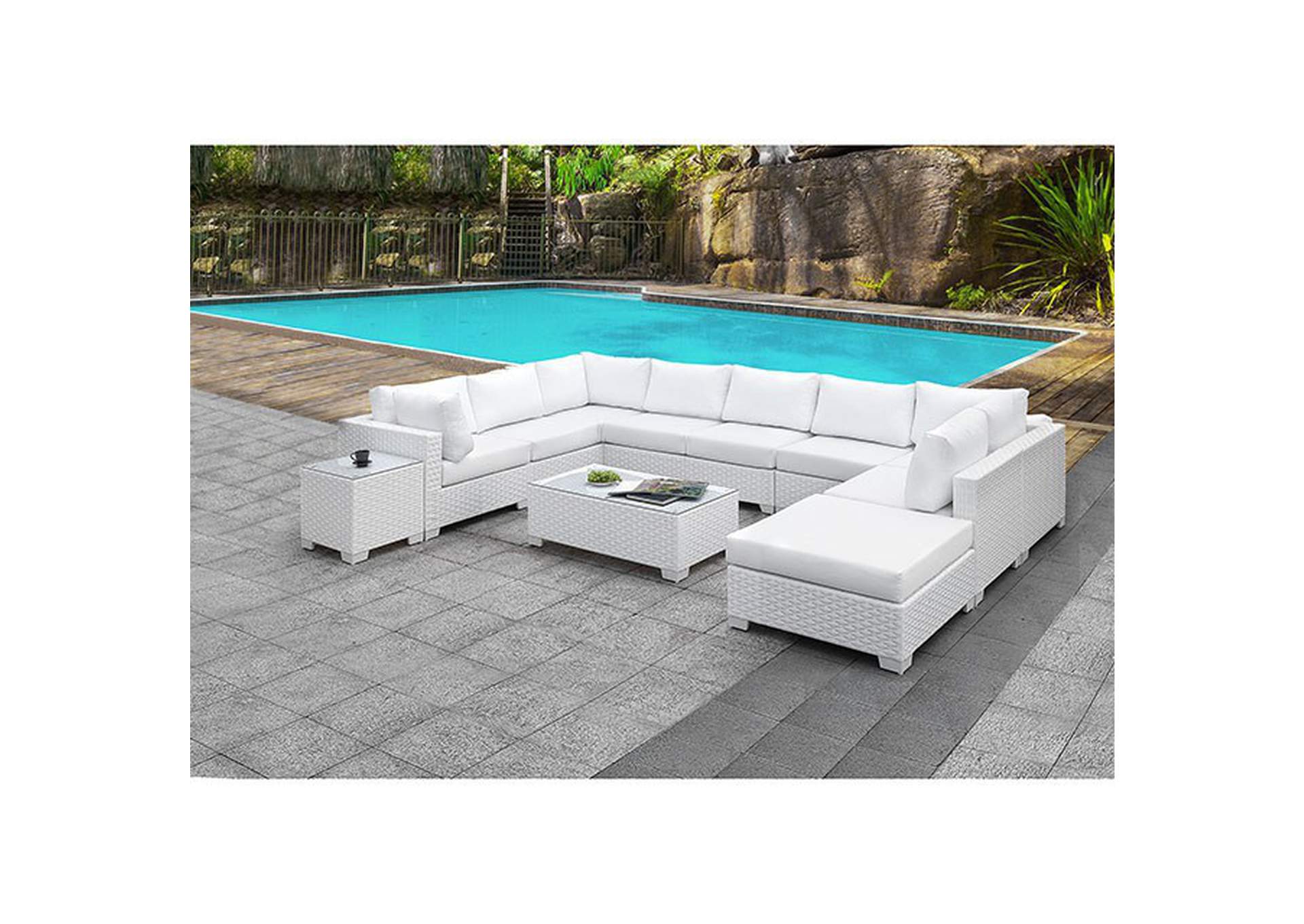 Somani U-Sectional + Coffee Table,Furniture of America