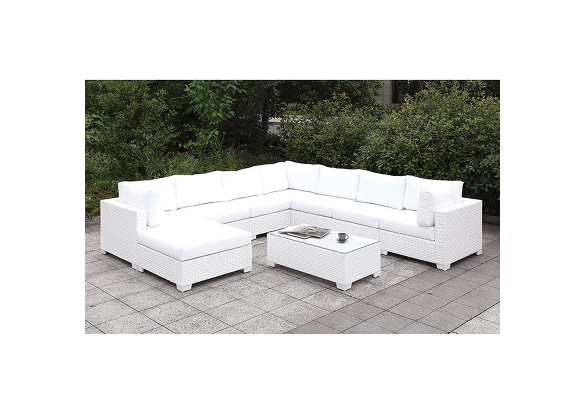 Somani U-Sectional + Coffee Table,Furniture of America