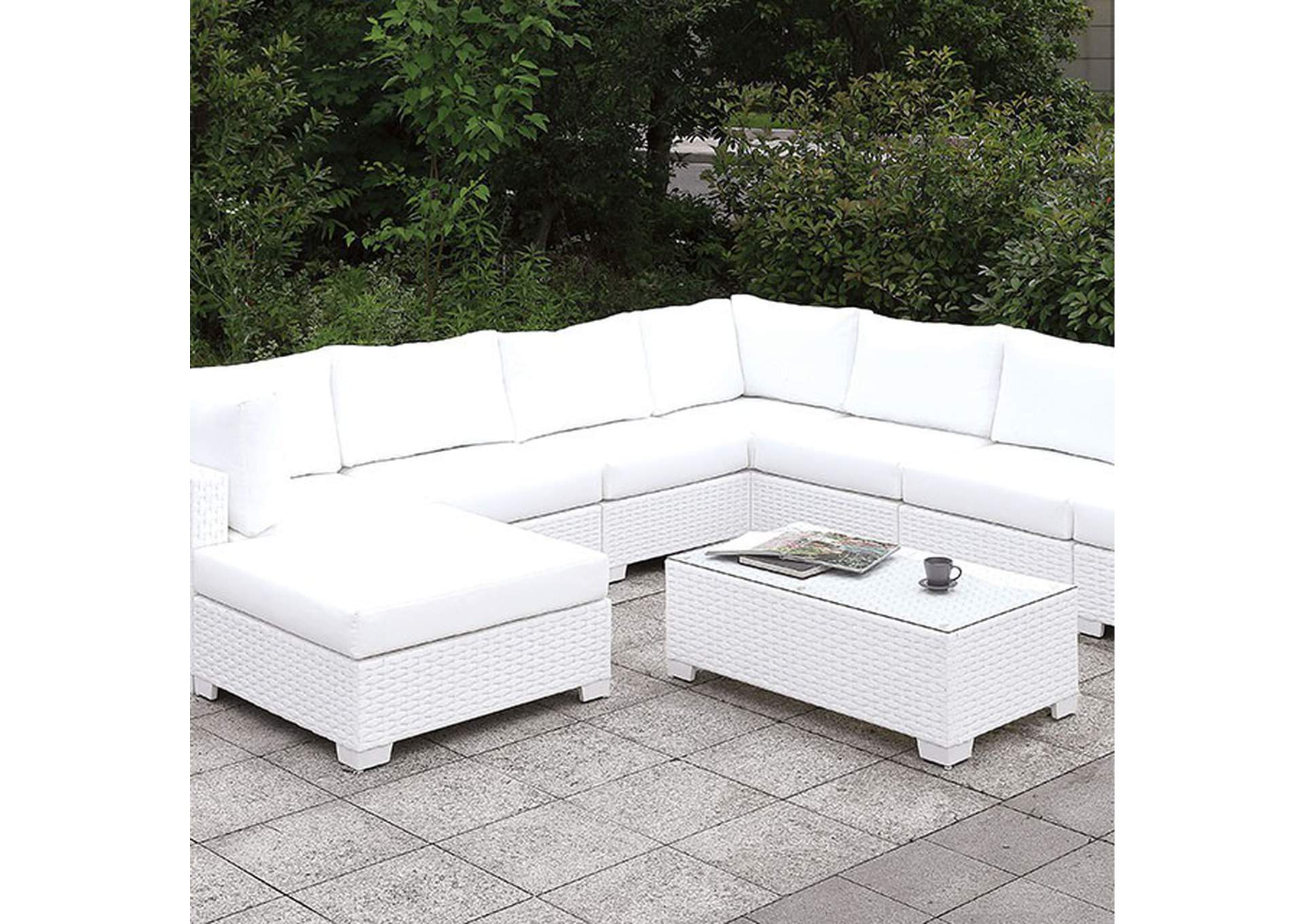 Somani U-Sectional + Coffee Table,Furniture of America