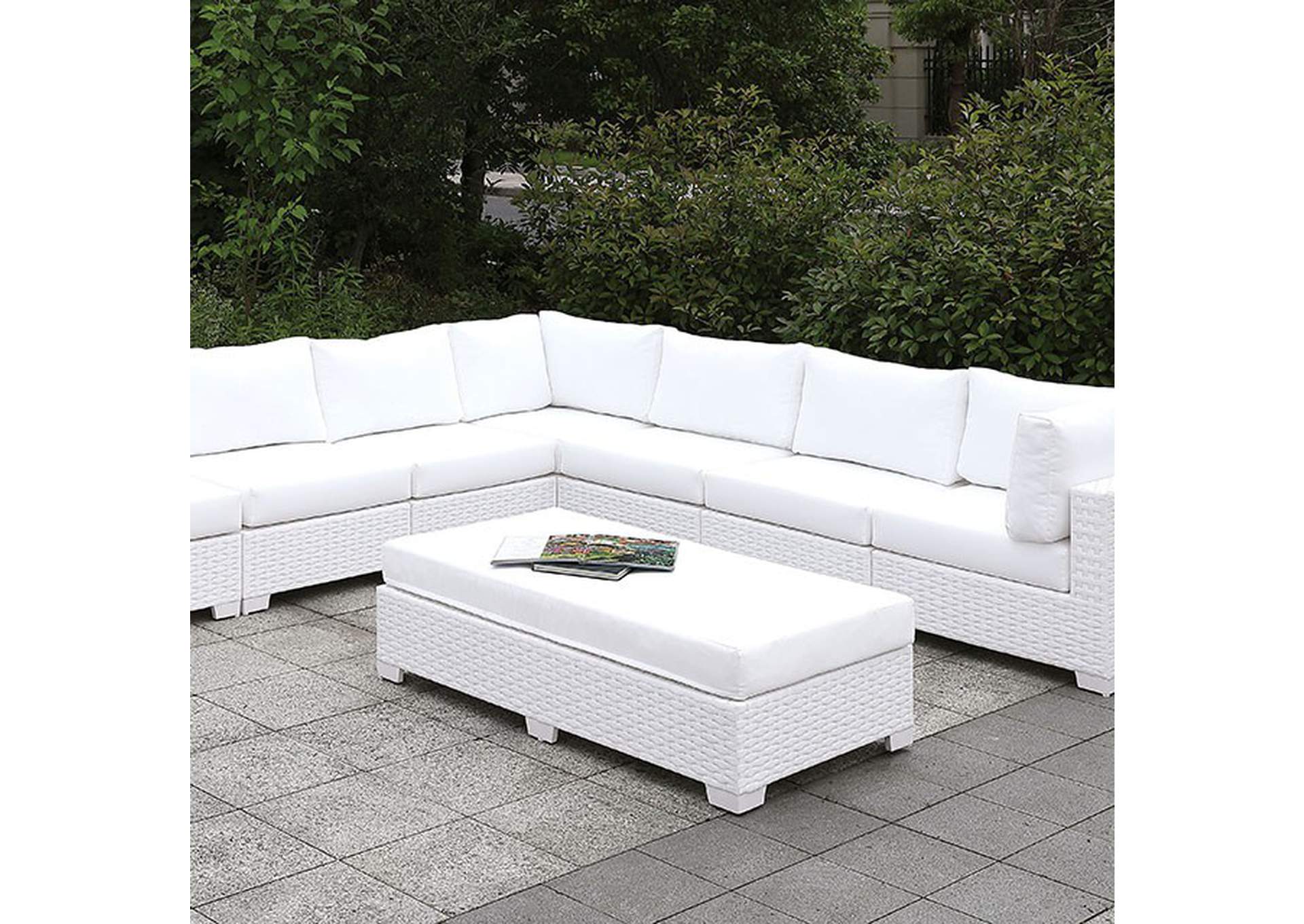 Somani Large L-Sectional + Bench,Furniture of America