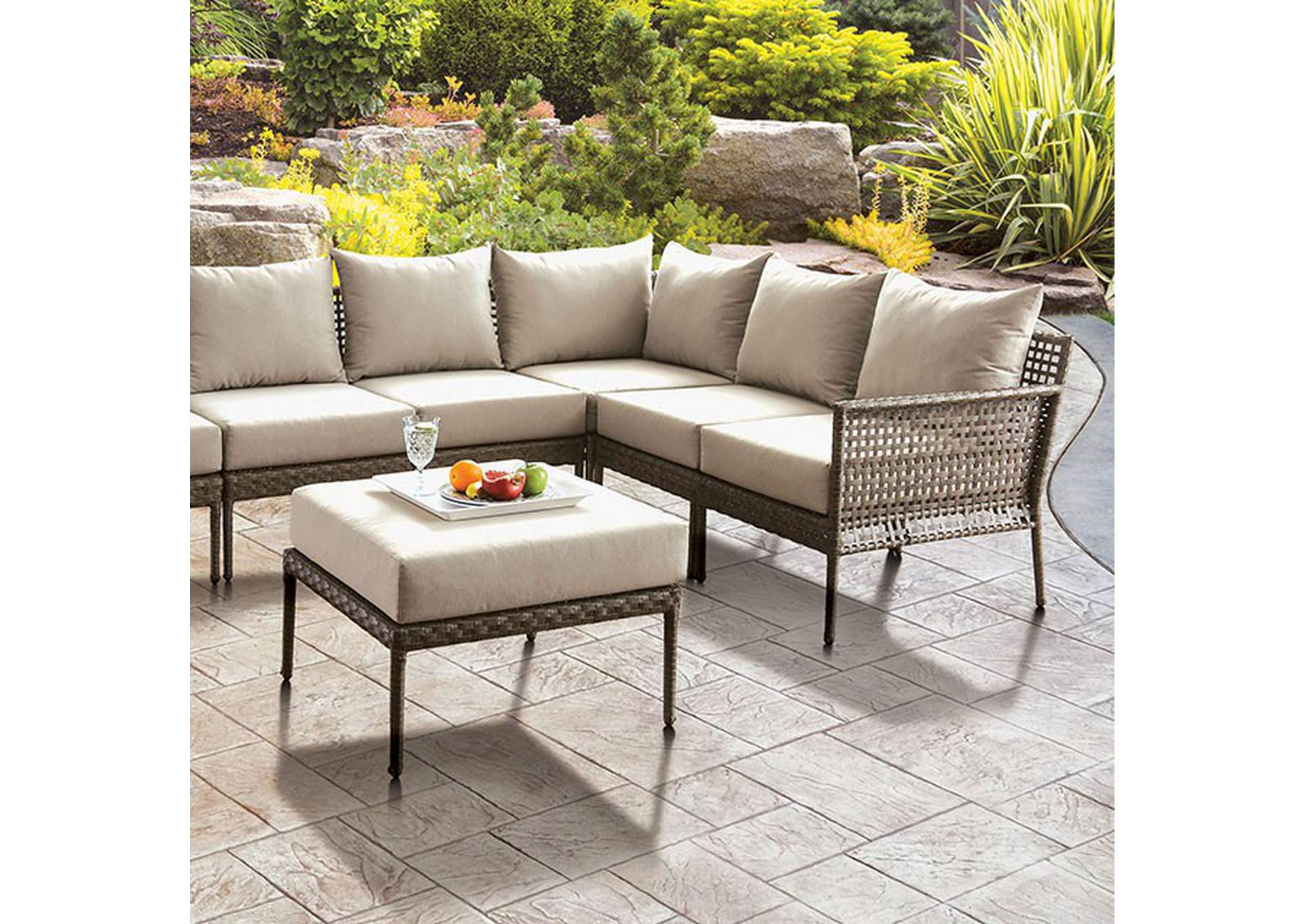 Aleisha Patio Sectional,Furniture of America