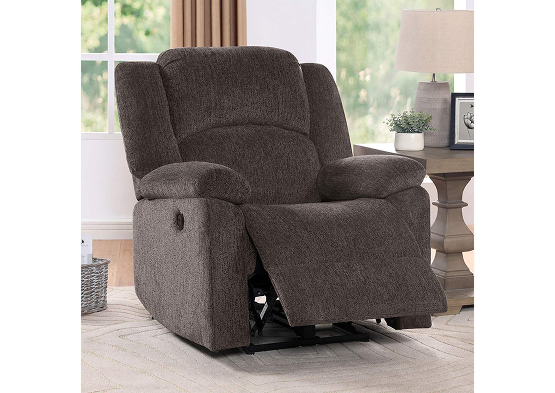 Charon Power Recliner,Furniture of America