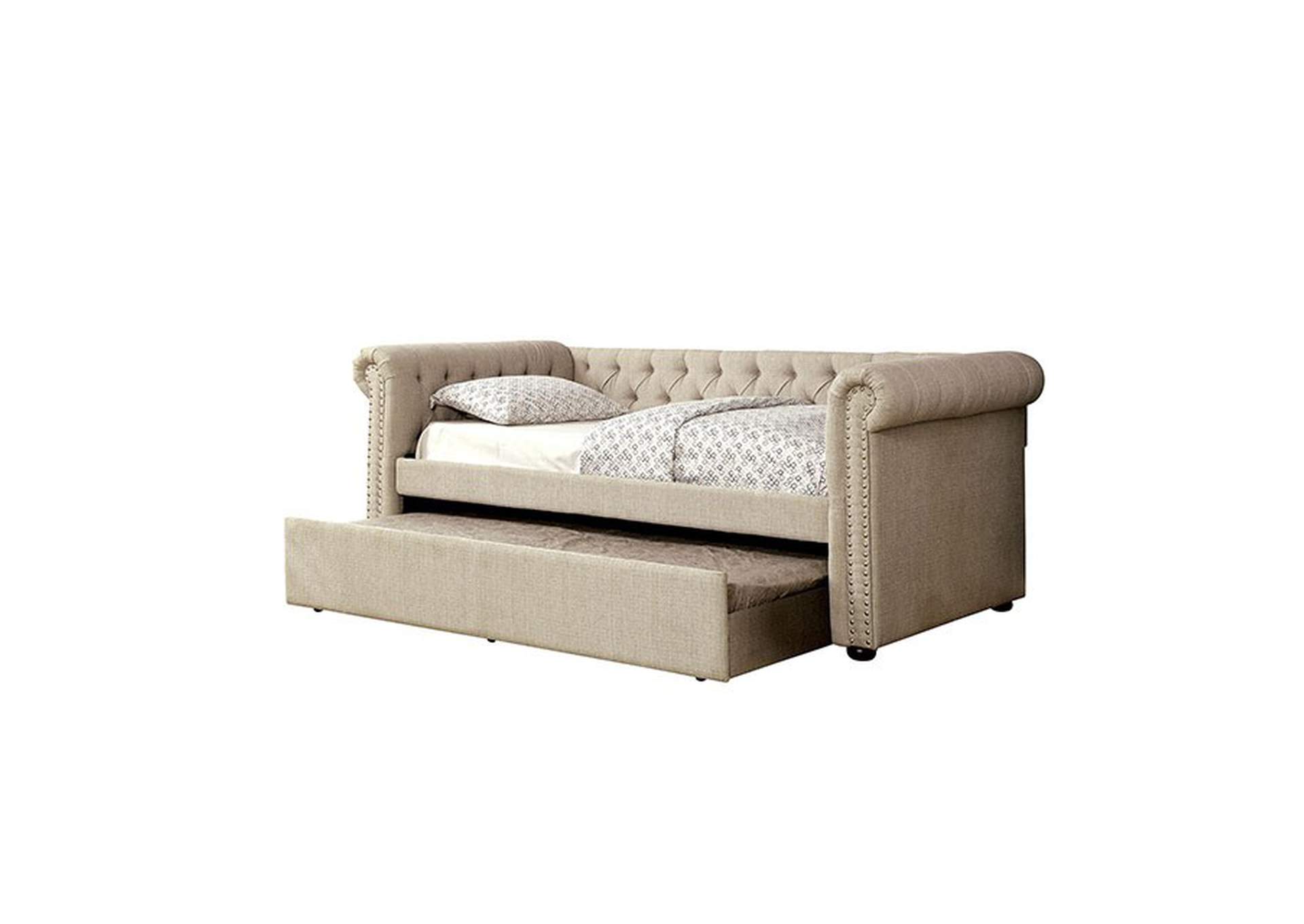 Leanna Queen Daybed w/ Trundle,Furniture of America