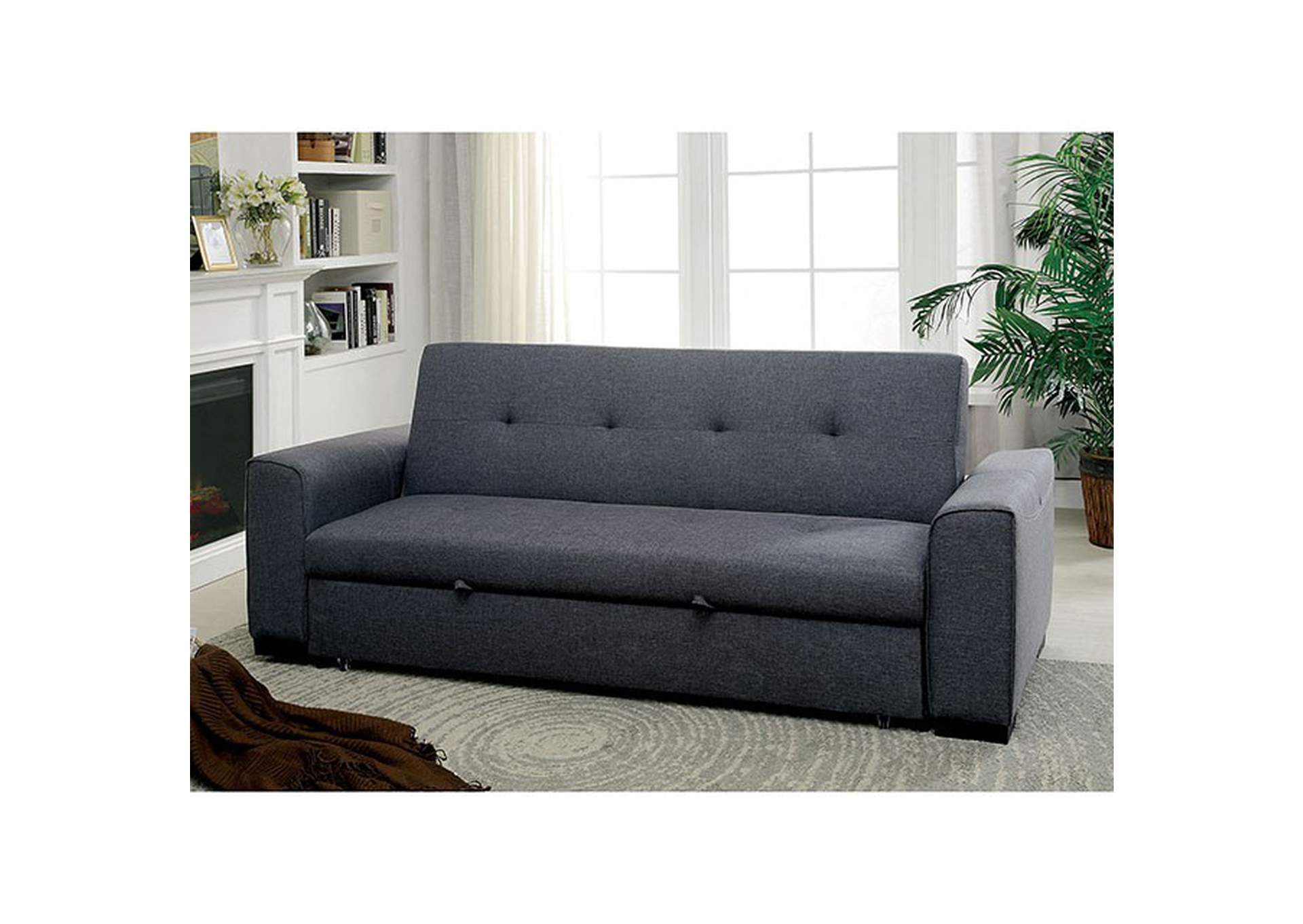Reilly Futon Sofa,Furniture of America