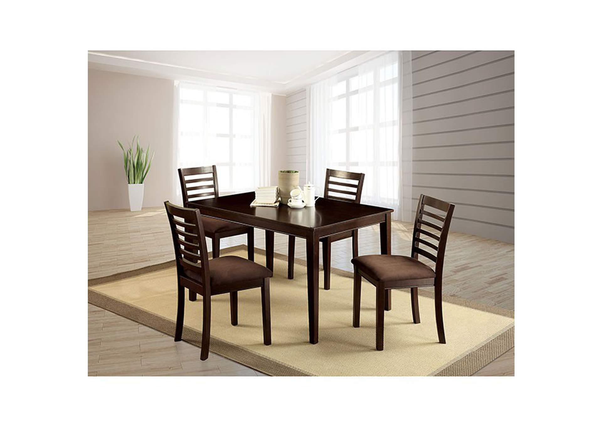 Eaton 5 Pc. Dining Table Set,Furniture of America