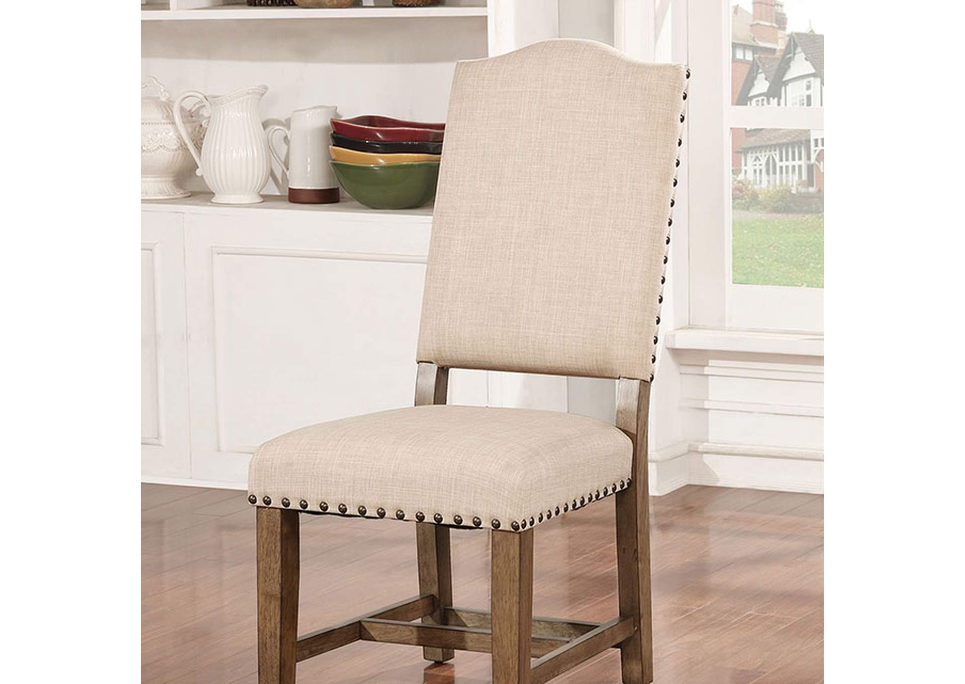 Julia Light Oak Side Chair [Set of 2],Furniture of America TX