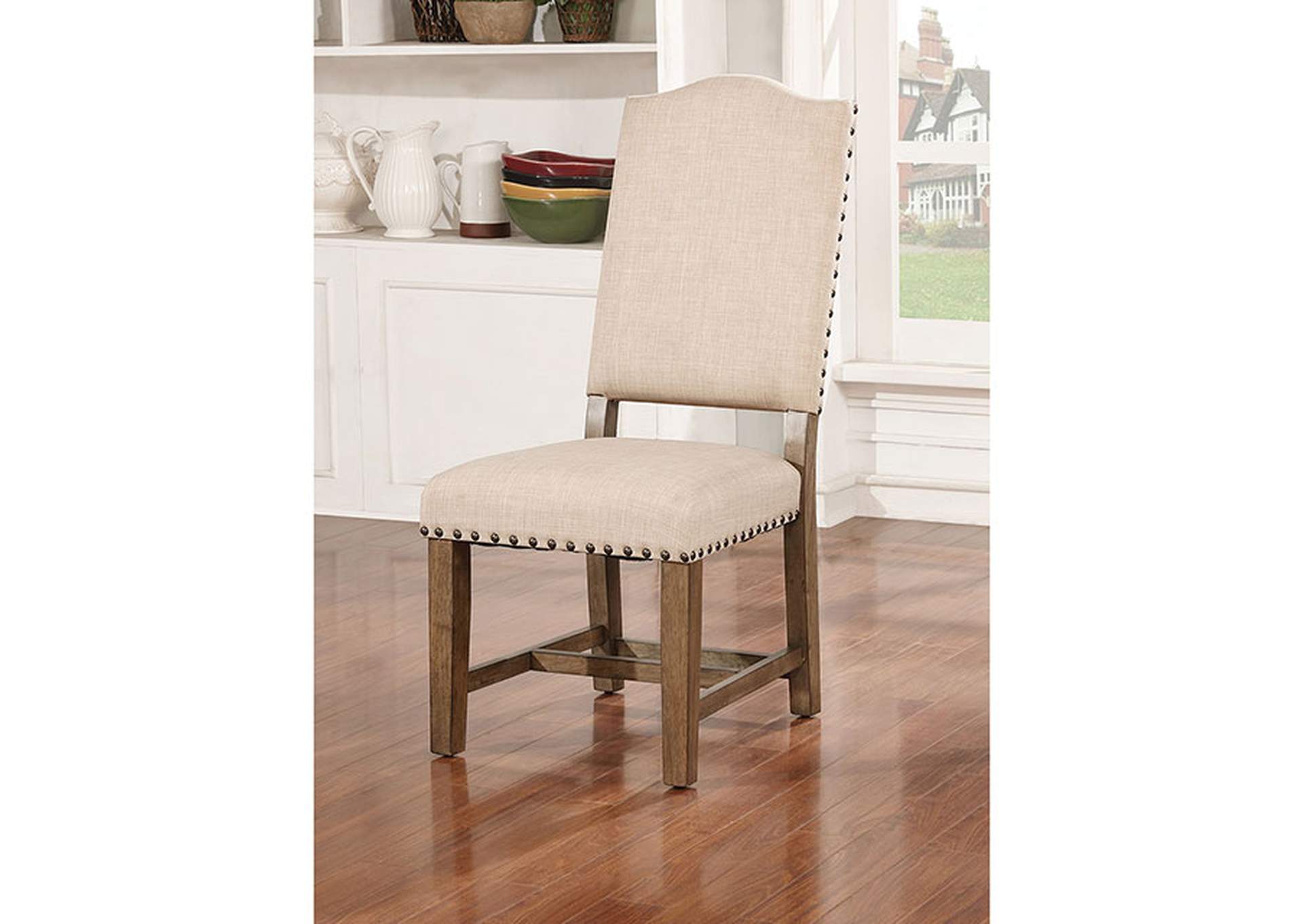 Julia Light Oak Side Chair [Set of 2],Furniture of America TX