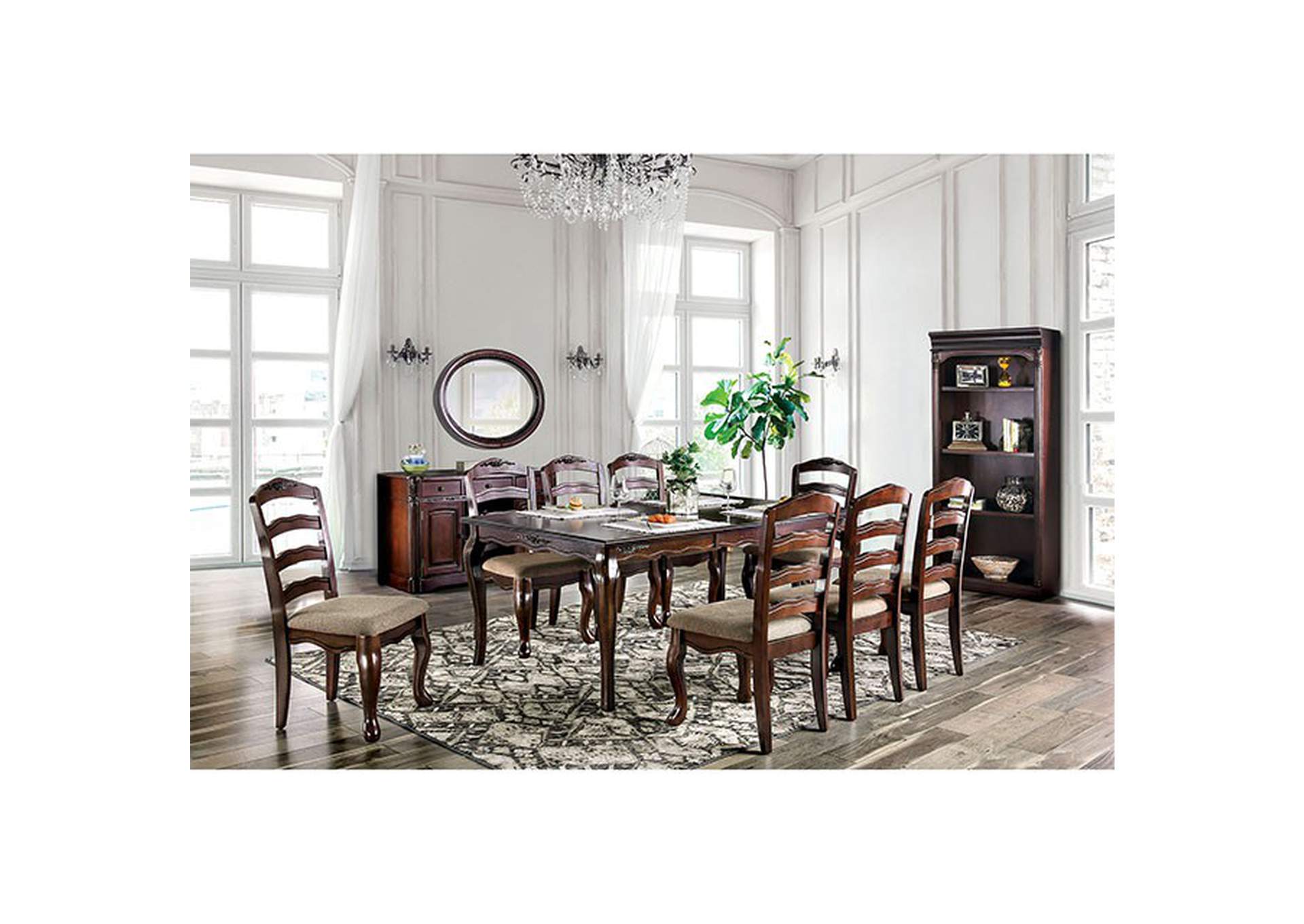Townsville Dark Walnut Dining Table,Furniture of America TX