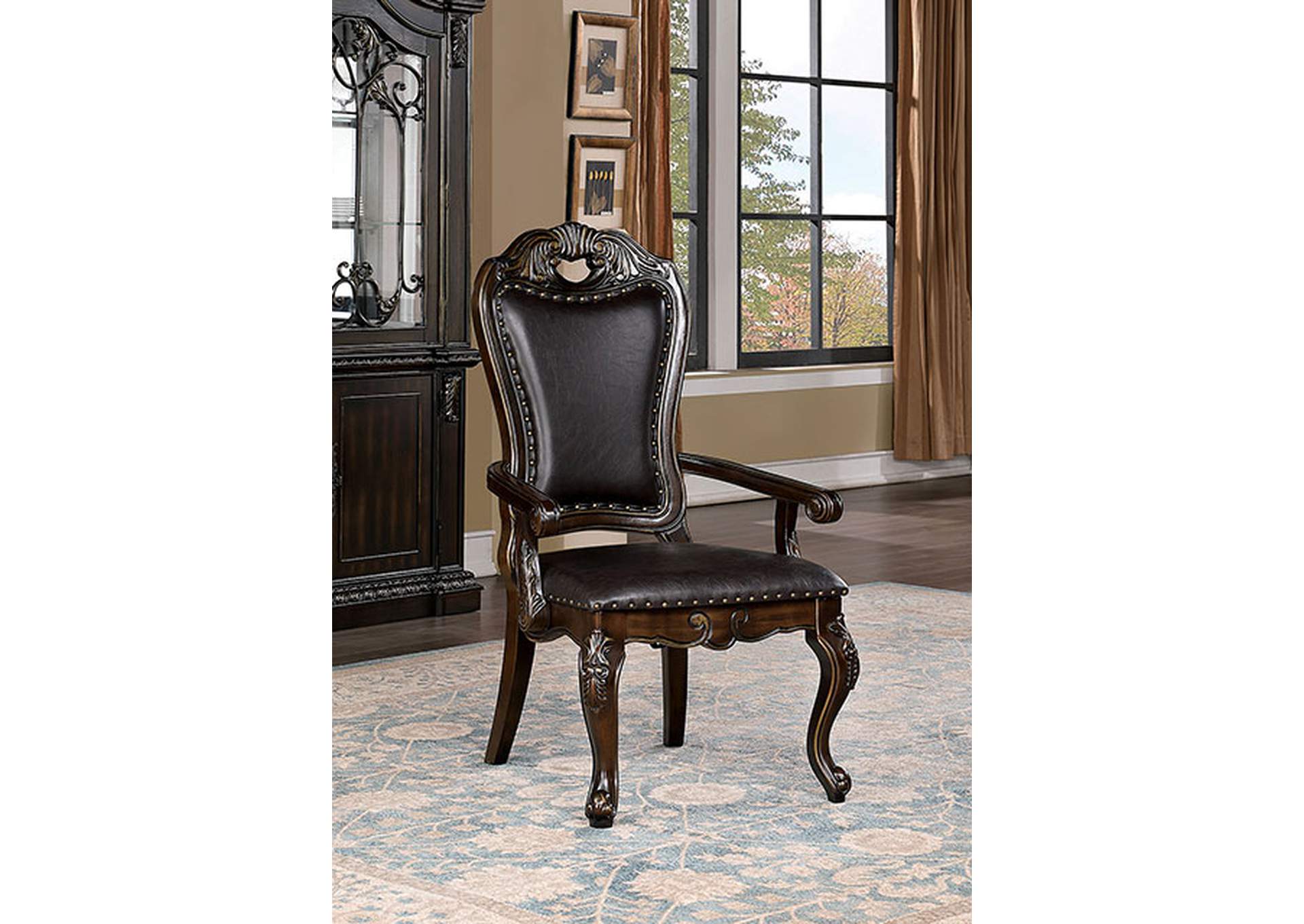 Lombardy Arm Chair (2/Box),Furniture of America