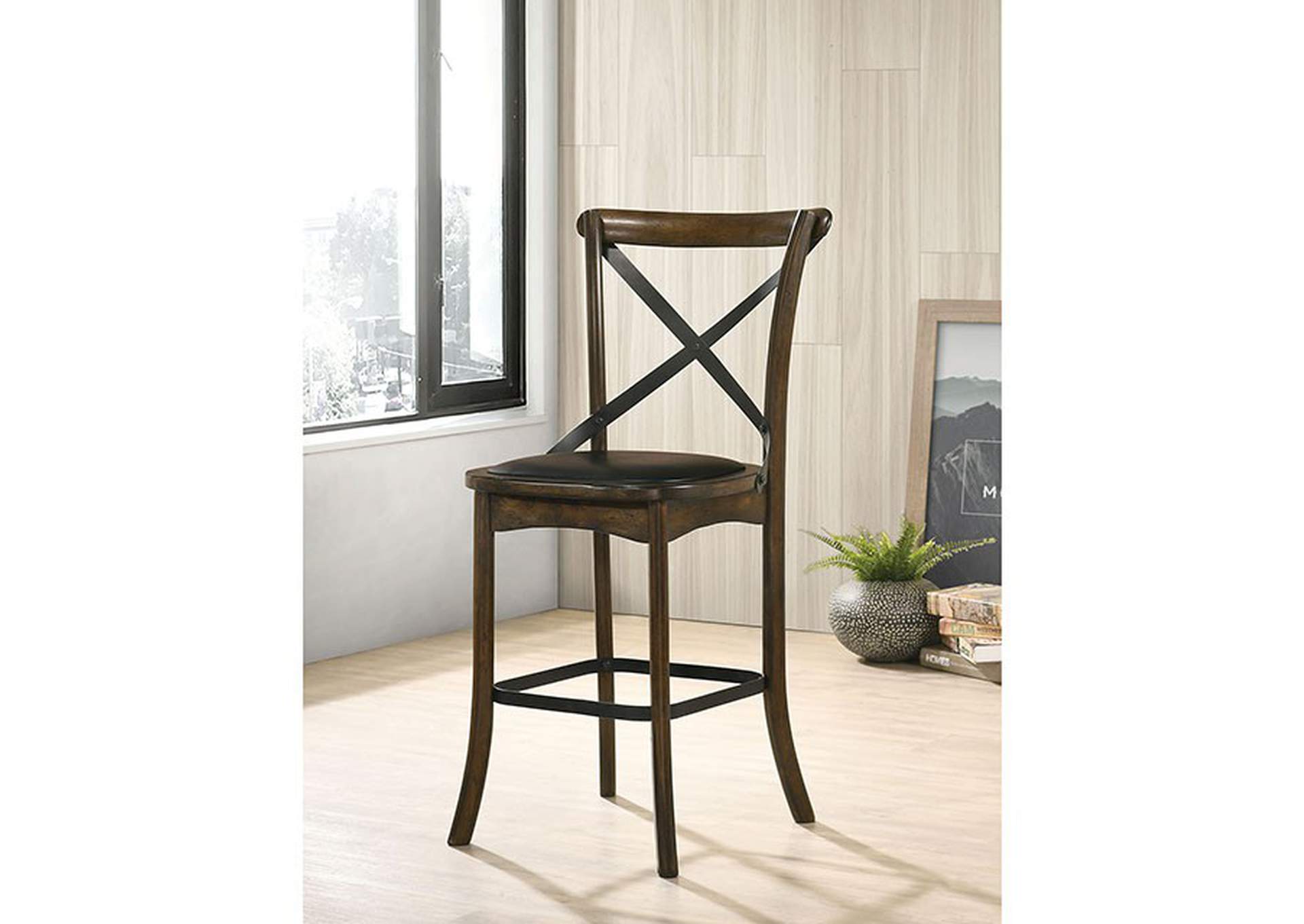 Buhl Counter Ht. Side Chair (2/Ctn),Furniture of America