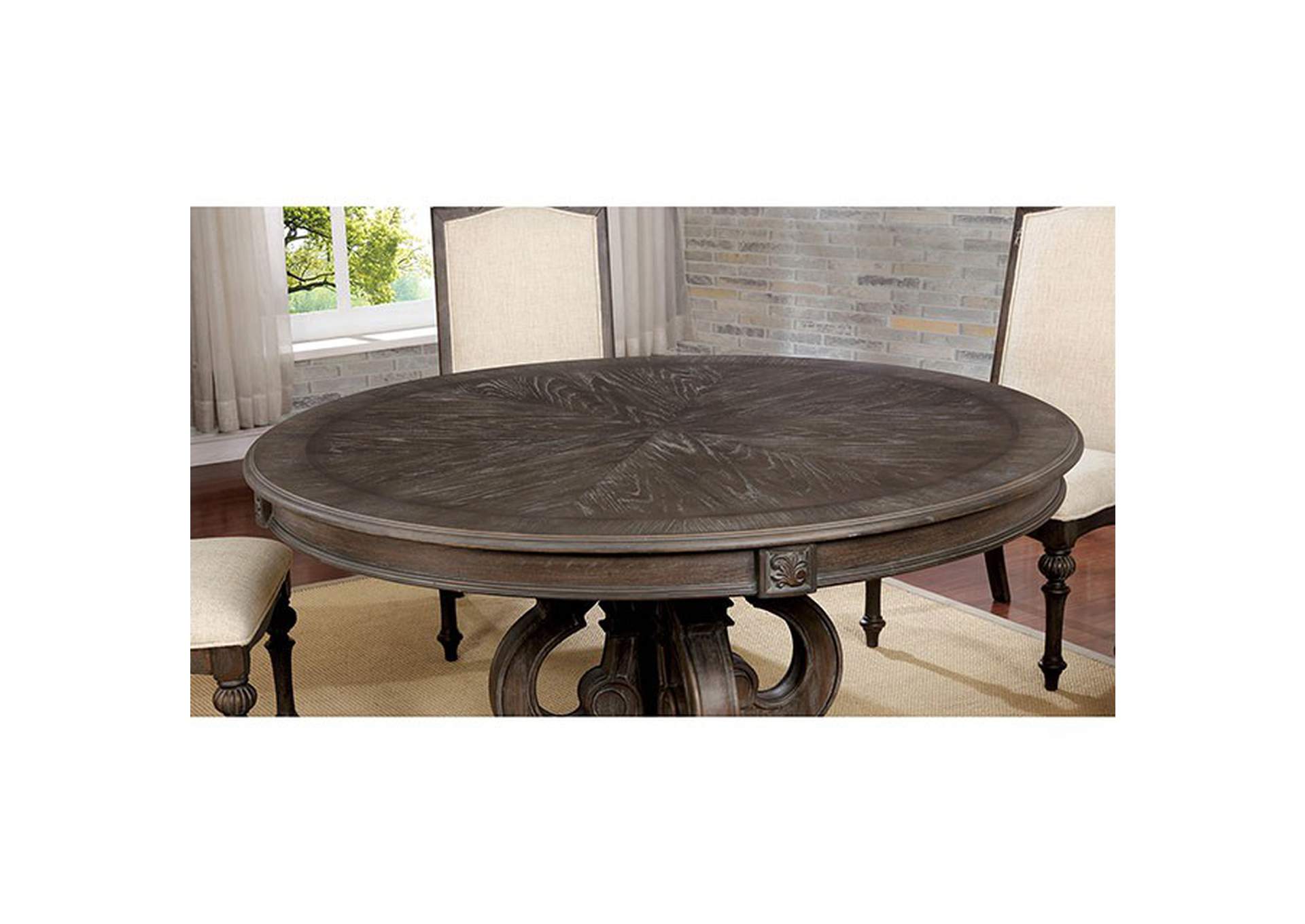 Arcadia Round Dining Table,Furniture of America