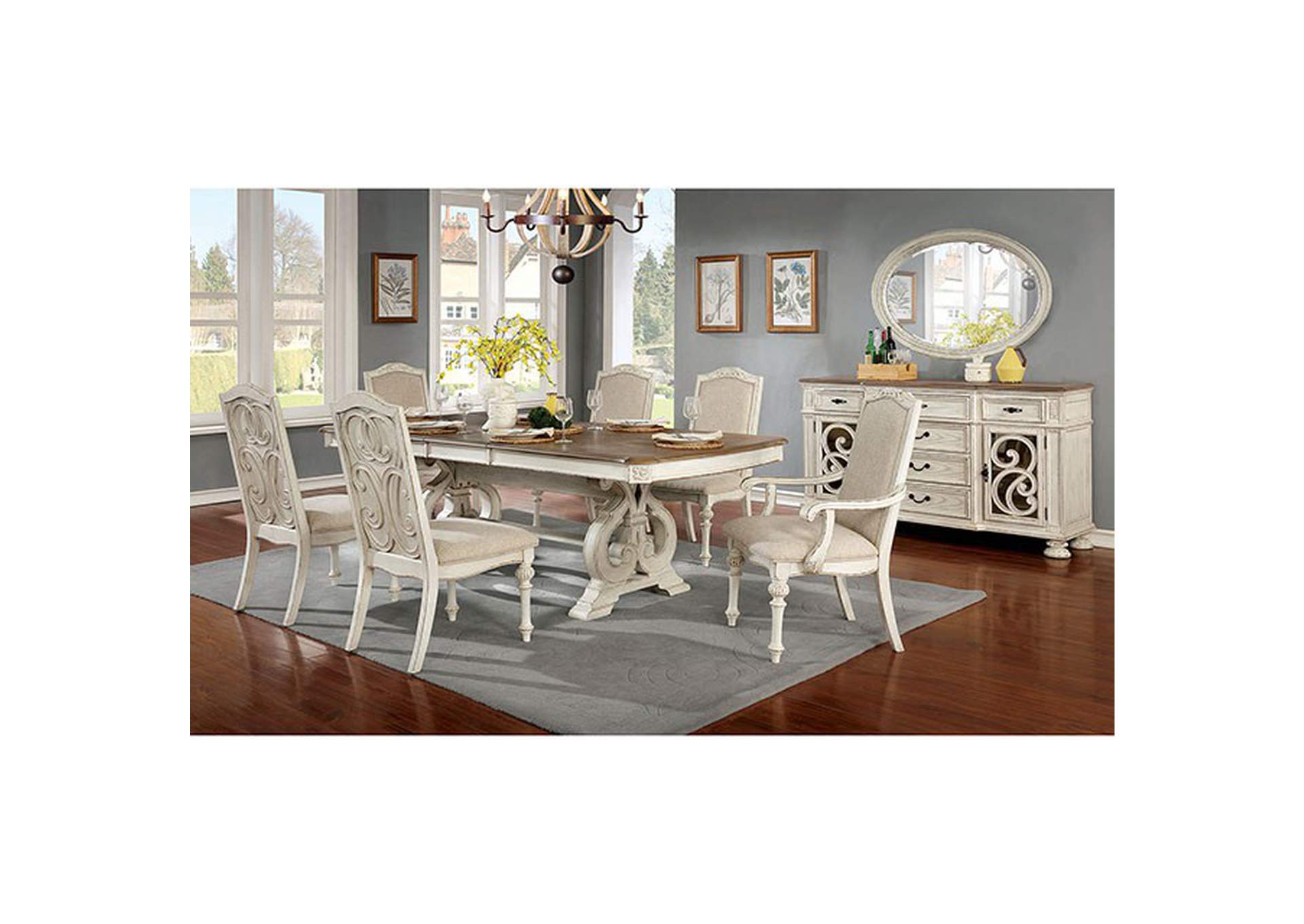 Arcadia Dining Table,Furniture of America