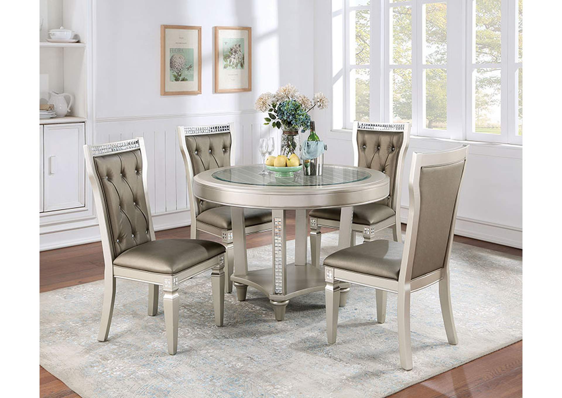 Adelina Round Table,Furniture of America