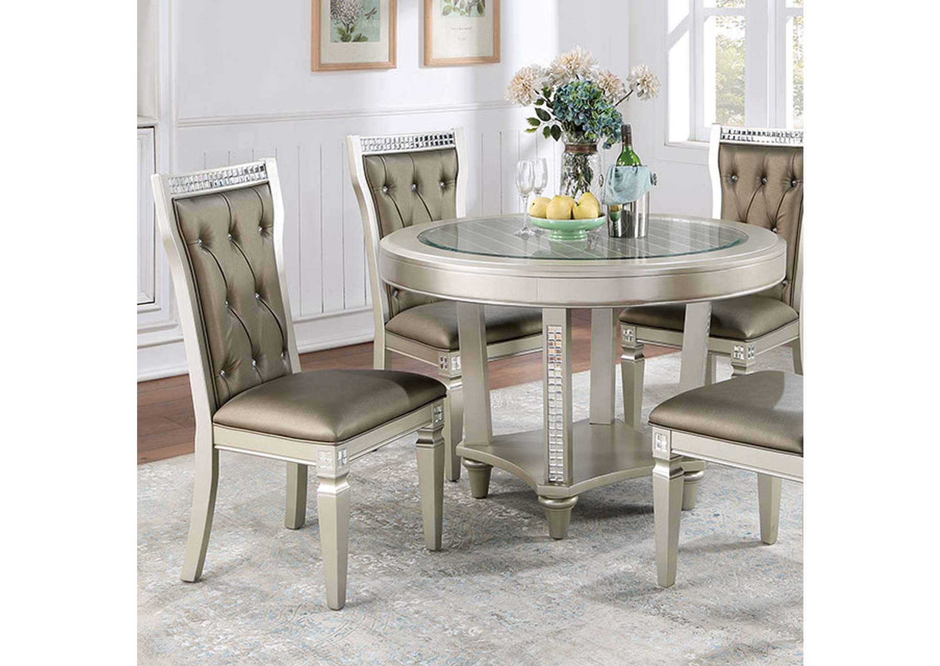 Adelina Round Table,Furniture of America