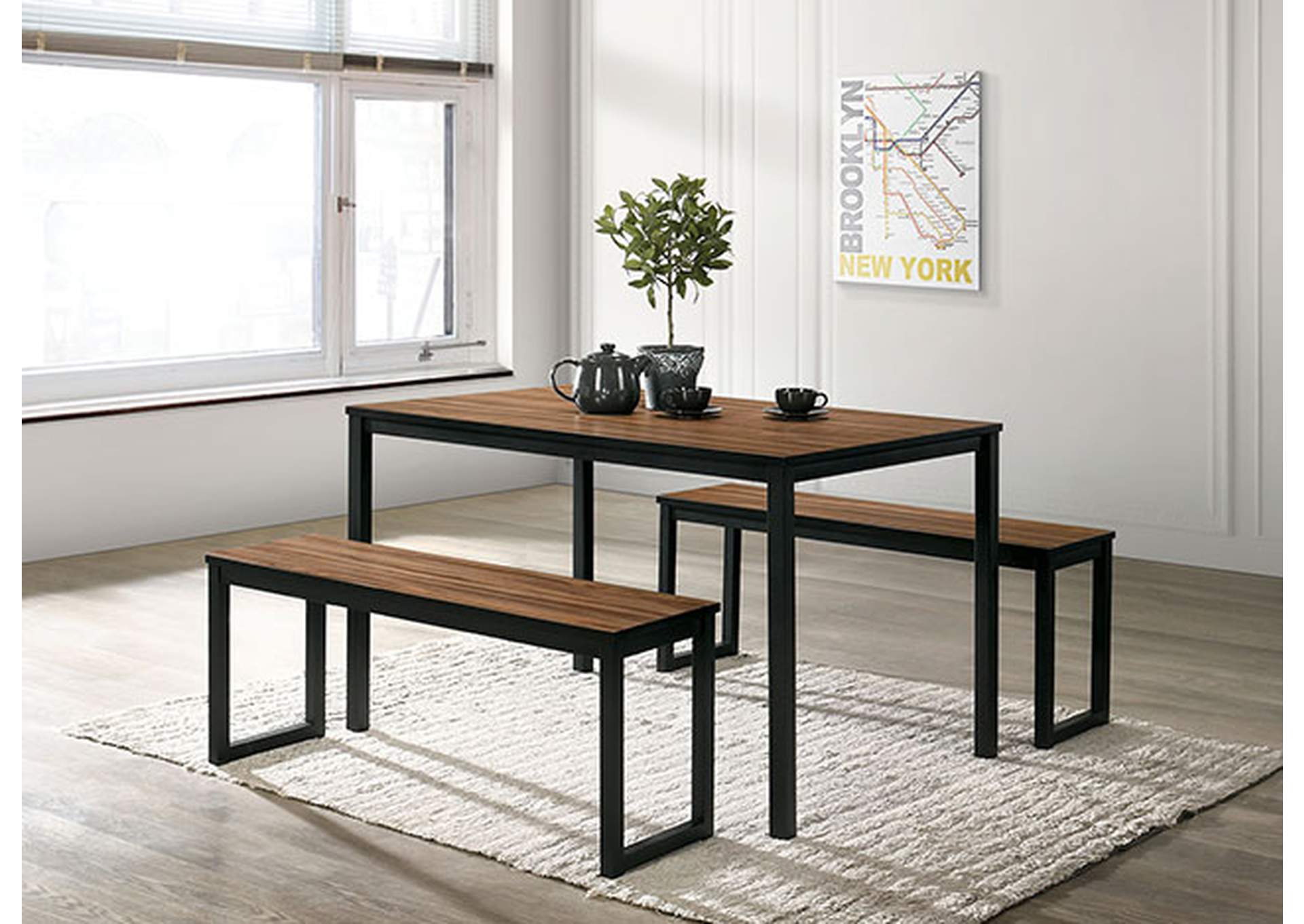 Tripoli 3 Pc. Dining Set,Furniture of America