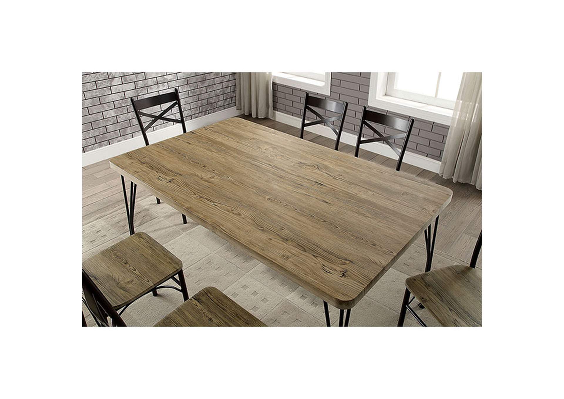 Banbury 7 Pc. Dining Table Set,Furniture of America