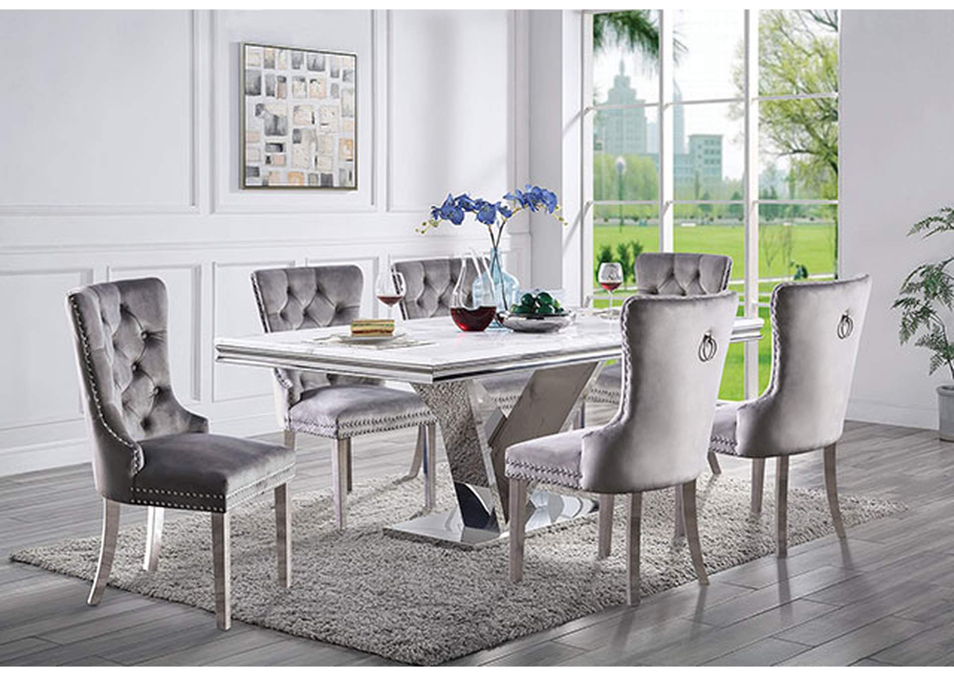 Valdevers Dining Table,Furniture of America