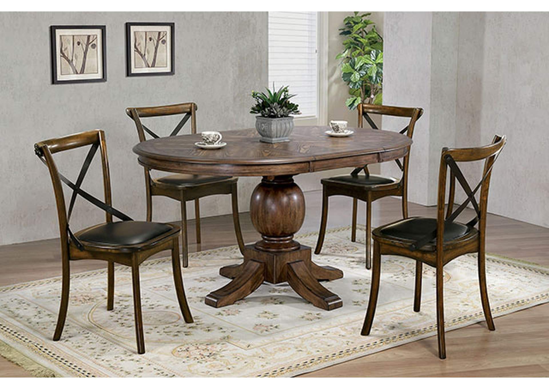 August Dining Table,Furniture of America