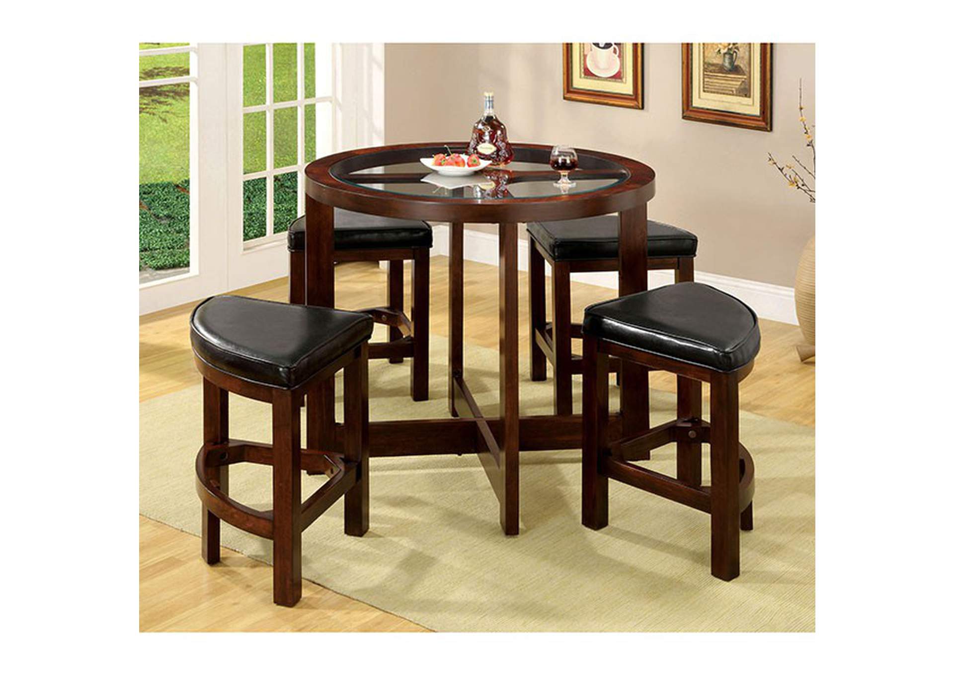 Crystal Cove 5 Pc. Counter Ht. Table Set,Furniture of America