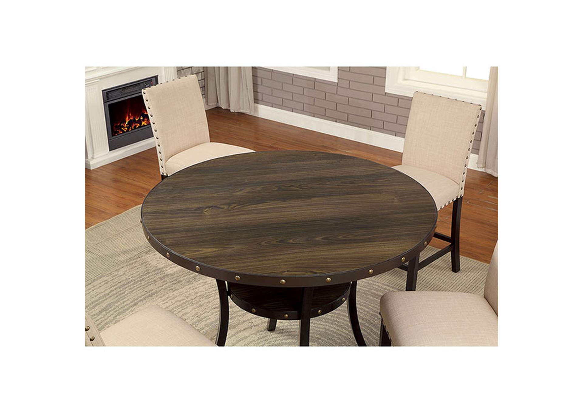 Kaitlin Round Counter Ht. Table,Furniture of America