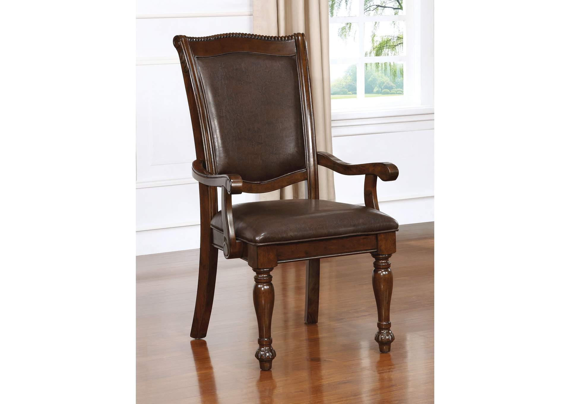 Alpena Arm Chair (2/Box),Furniture of America