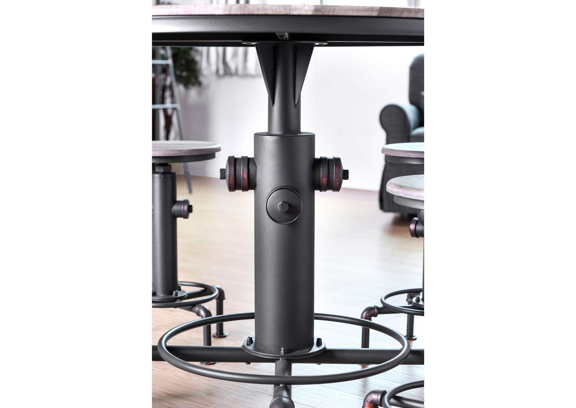 Foskey Antique Black Counter Height Table,Furniture of America TX