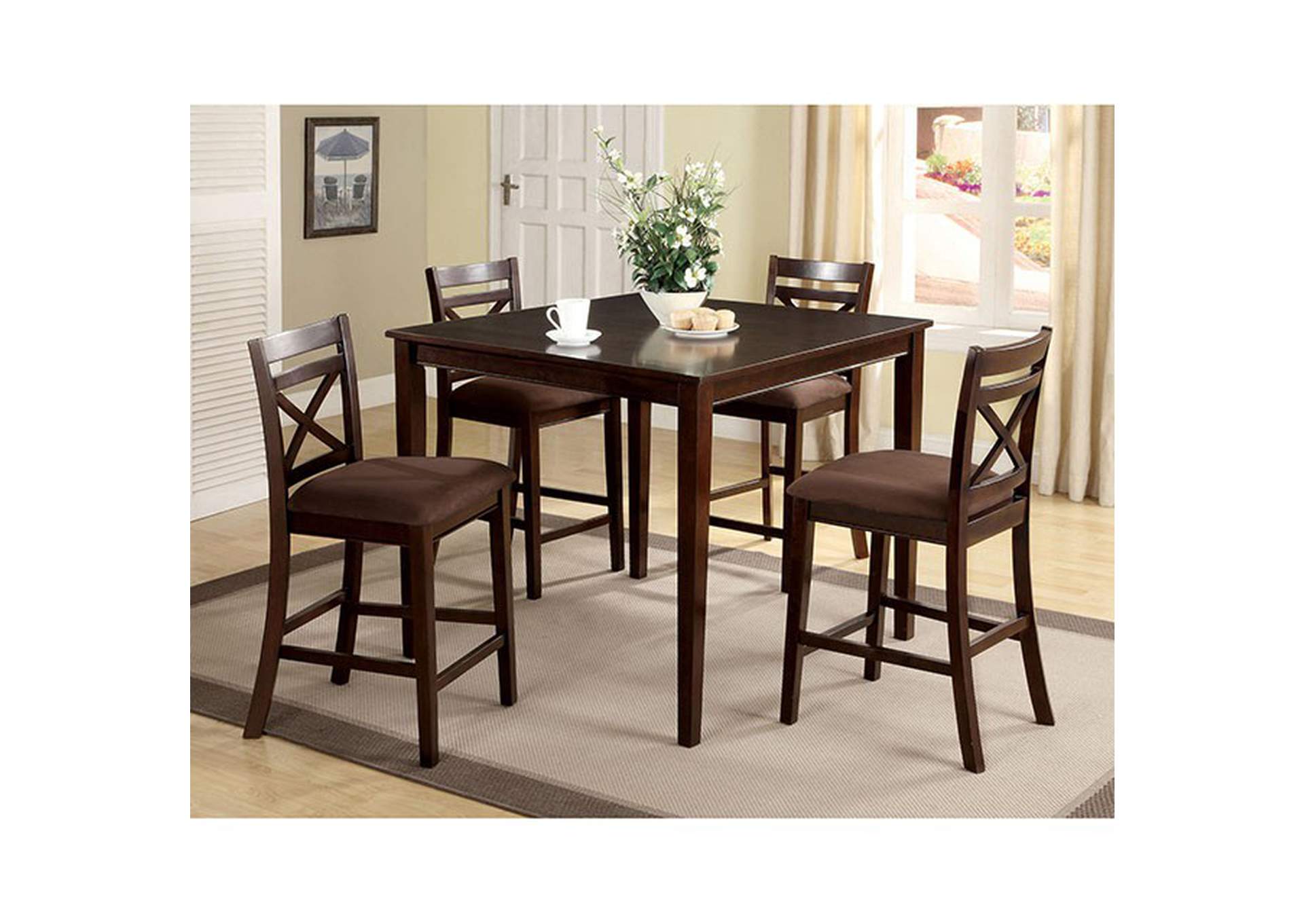 Weston 5 Pc. Counter Ht. Table Set,Furniture of America