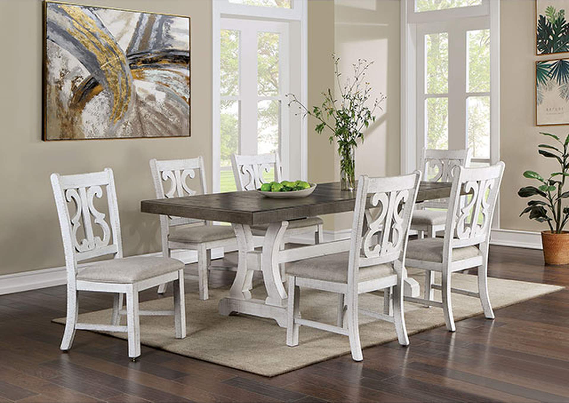 Auletta Dining Table,Furniture of America