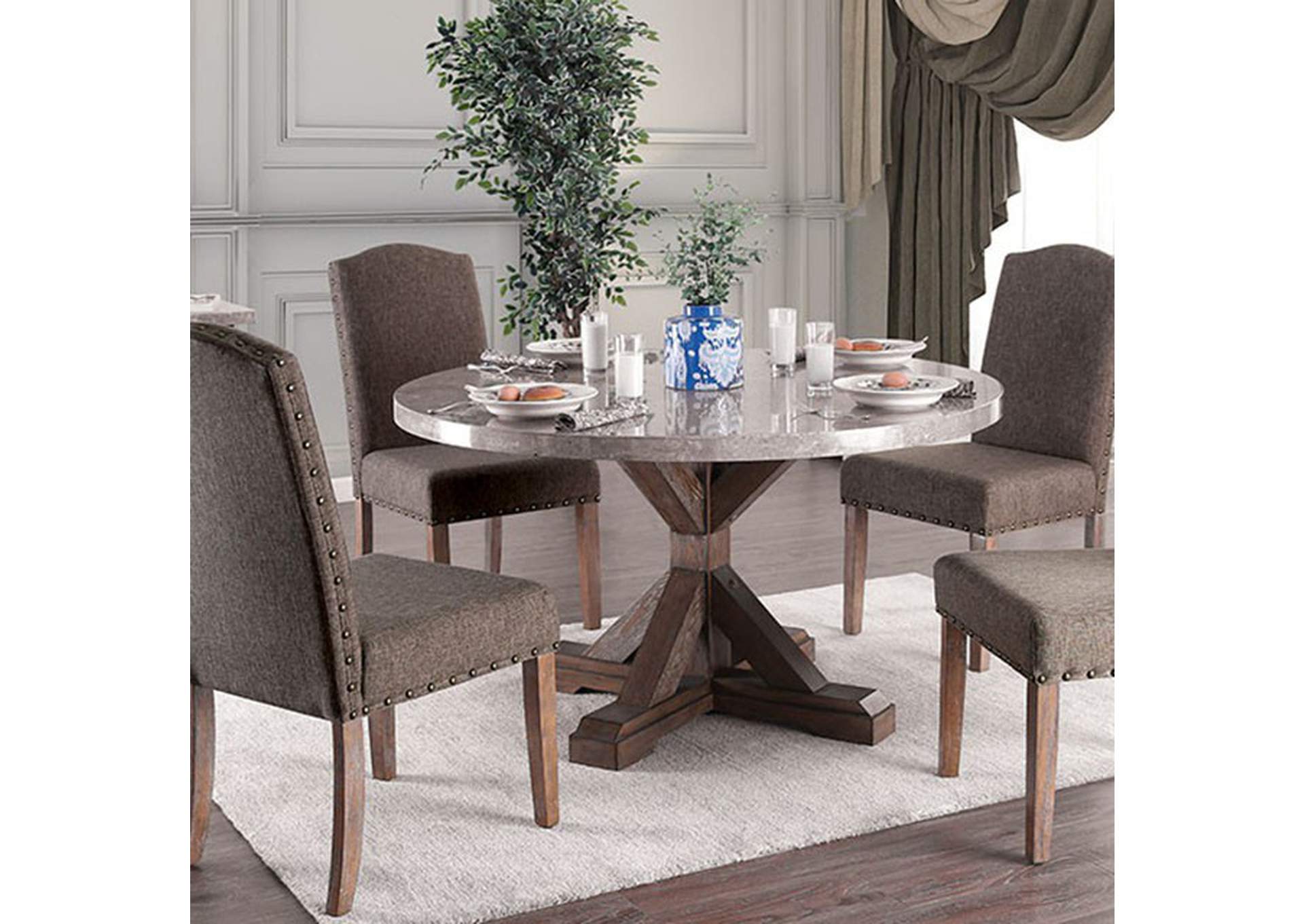 Bridgen Round Table,Furniture of America