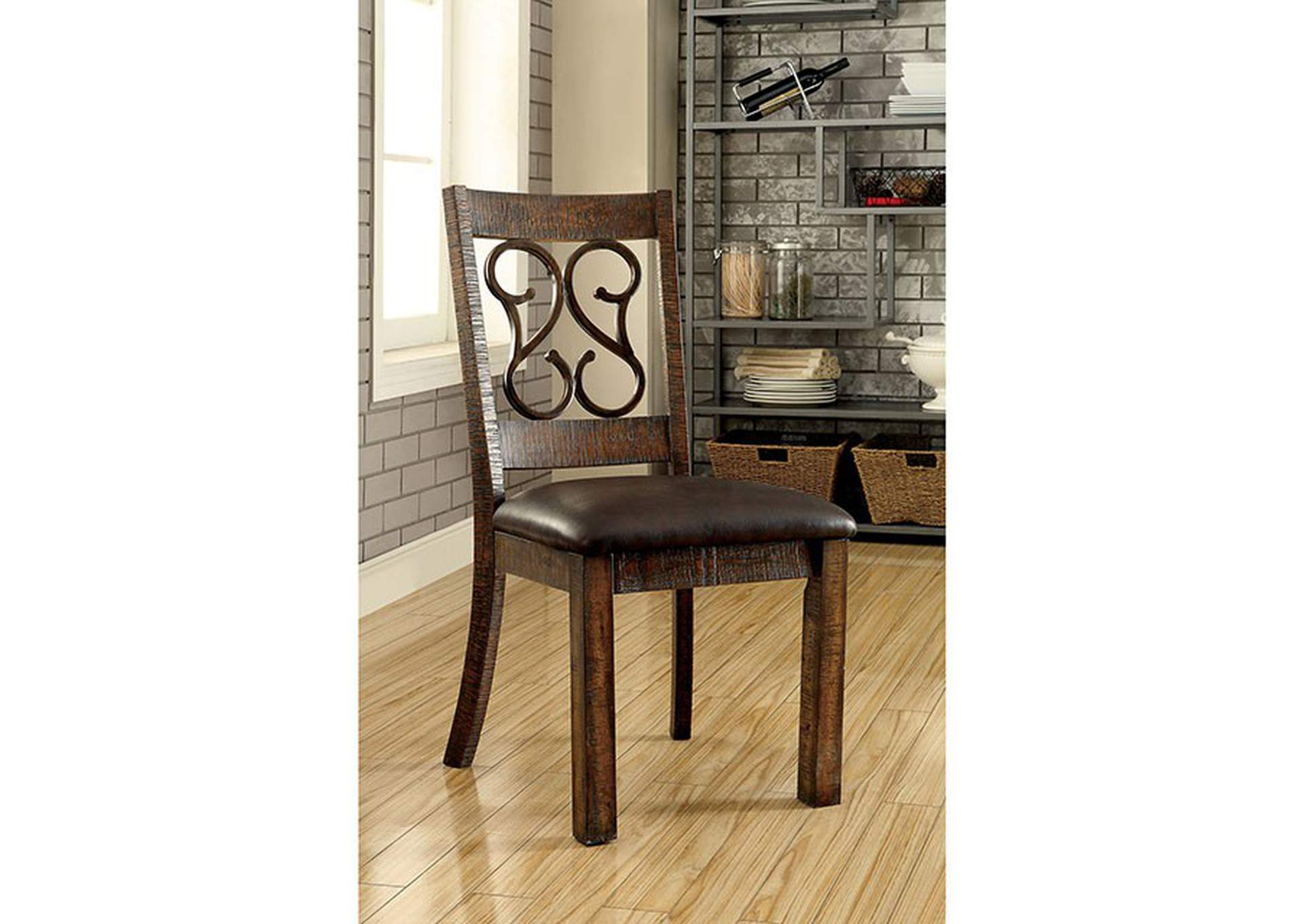 Paulina Side Chair (2/Box),Furniture of America