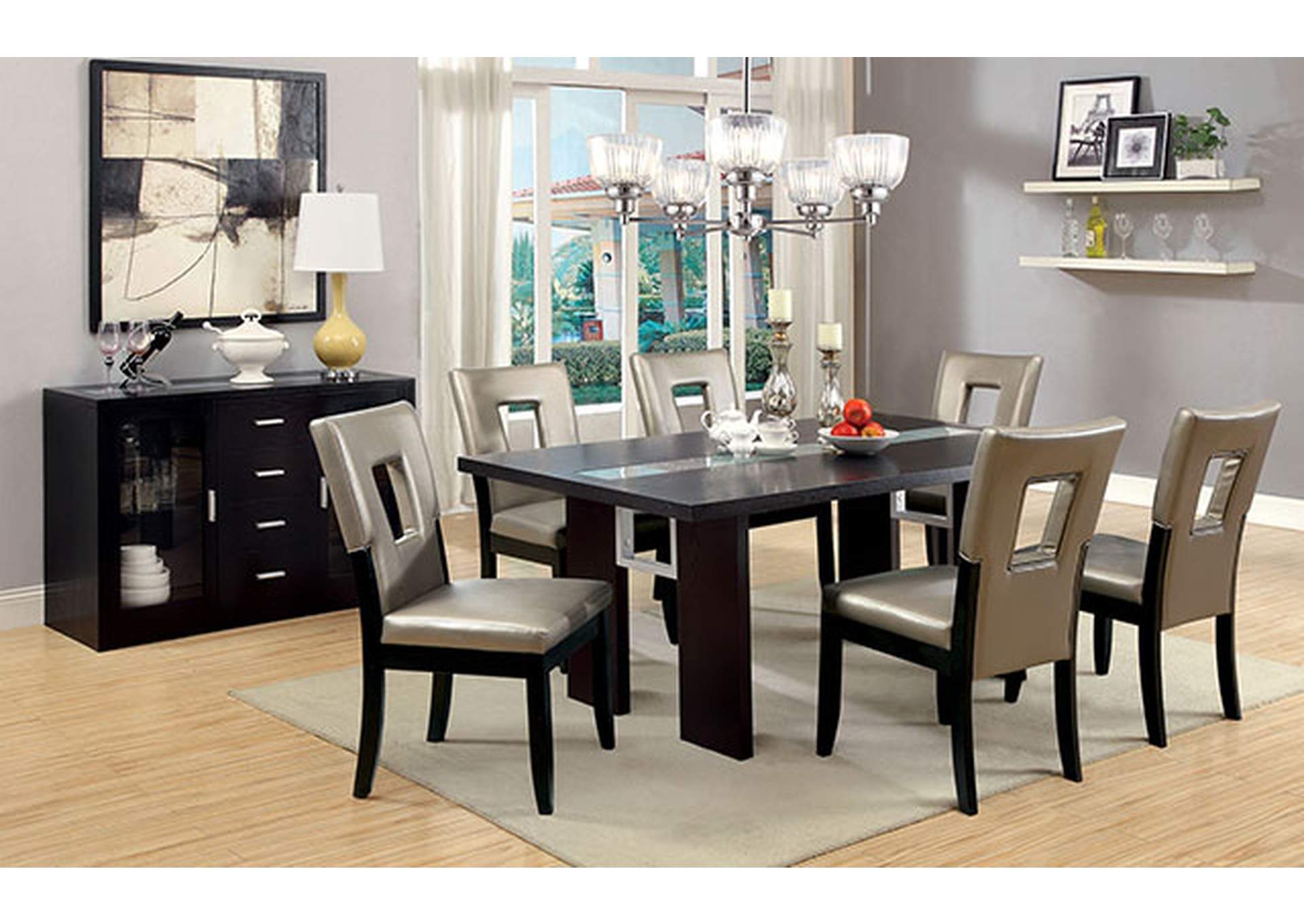 Luminar Dining Table,Furniture of America