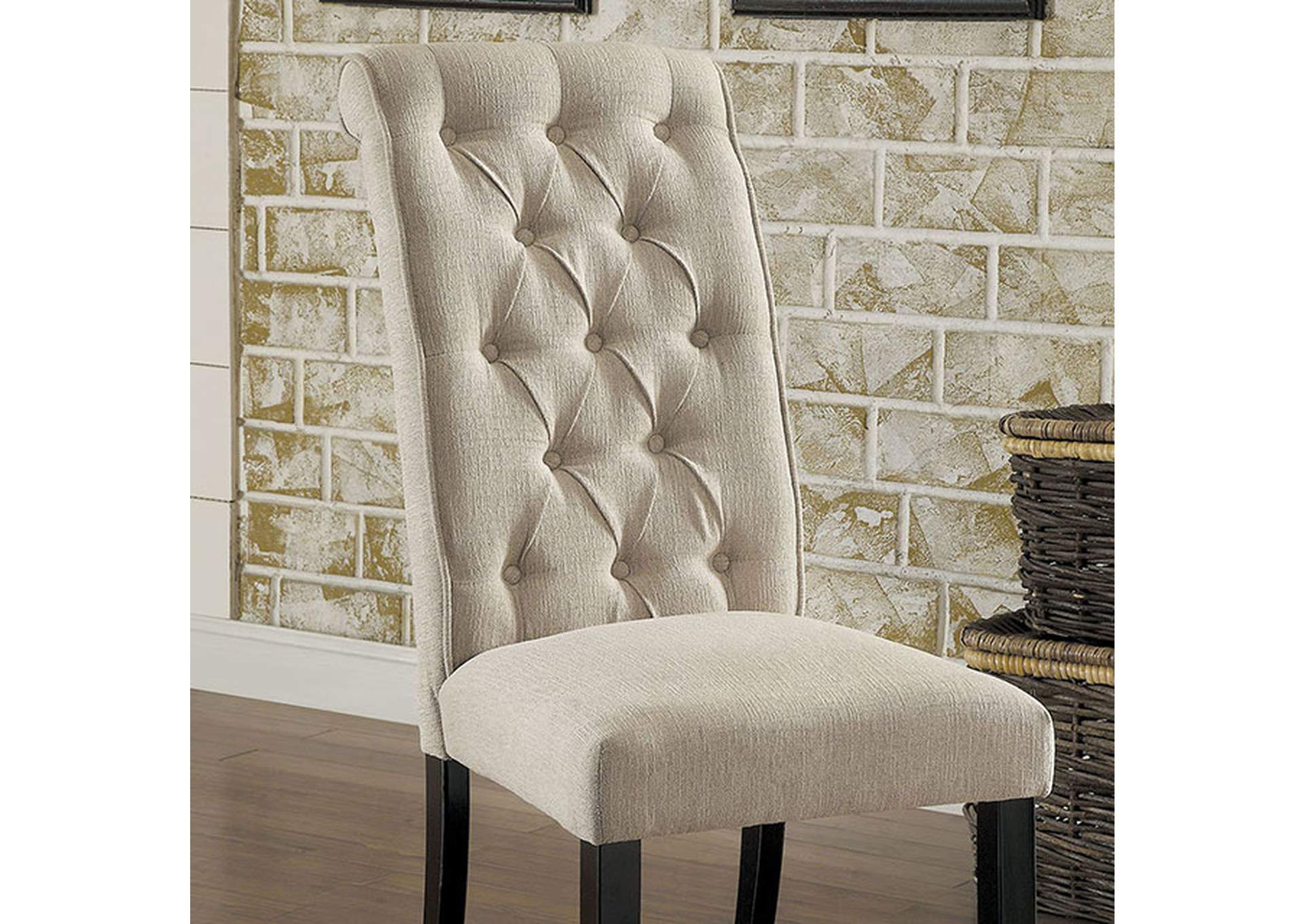 Mashall Beige Side Chair [Set of 2],Furniture of America DTC