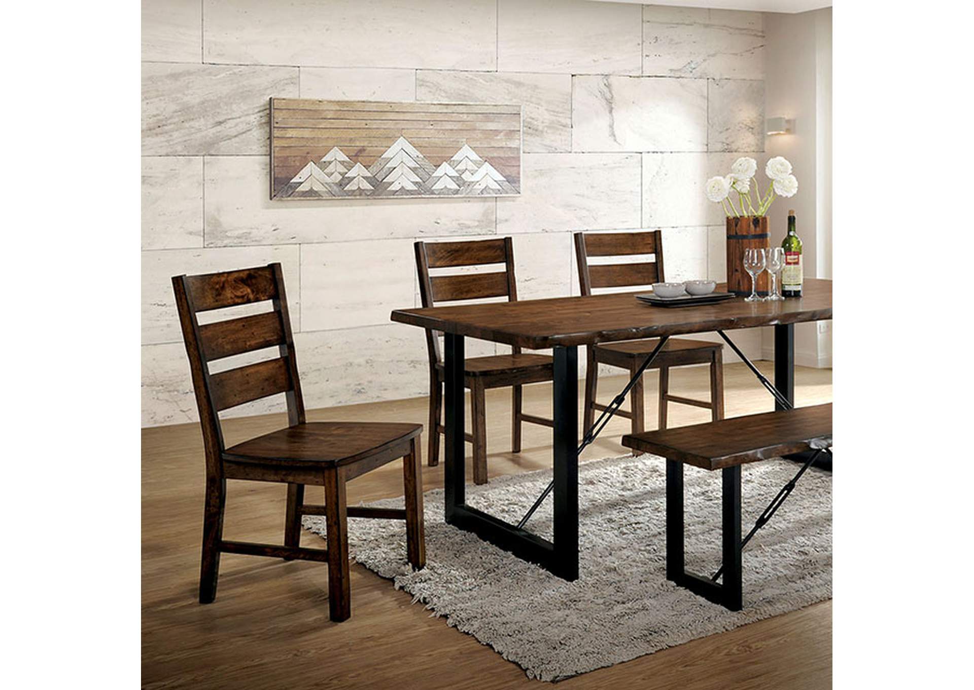 Dulce Walnut Dining Table,Furniture of America