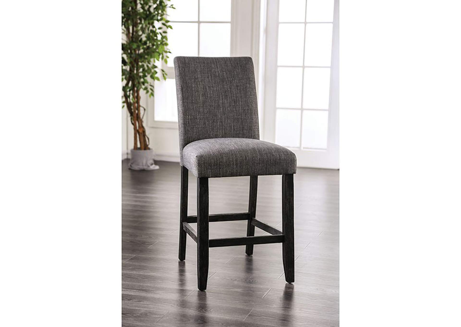 Brule Gray Counter Height Side Chair [Set of 2],Furniture of America DTC