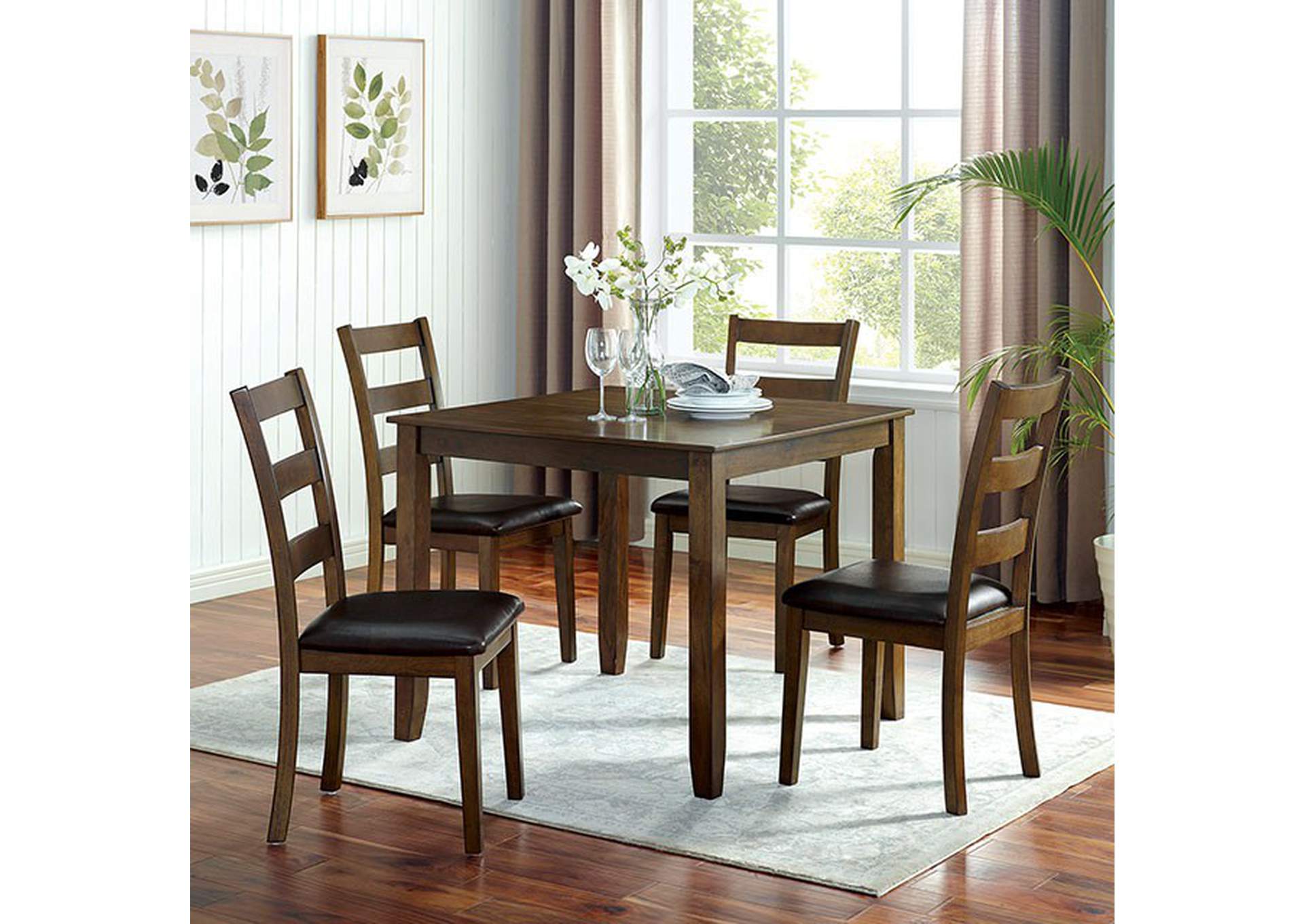 Gracefield 5 Pc. Dining Table Set,Furniture of America