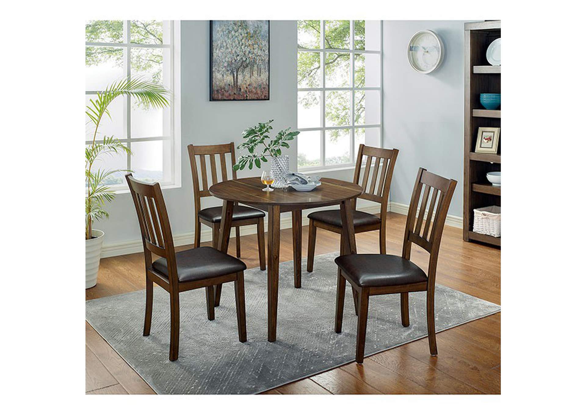 Blackwood 5 Pc. Round Table Set,Furniture of America