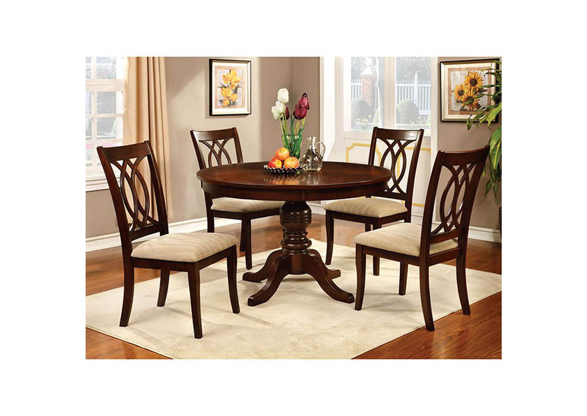 Carlisle Round Dining Table,Furniture of America