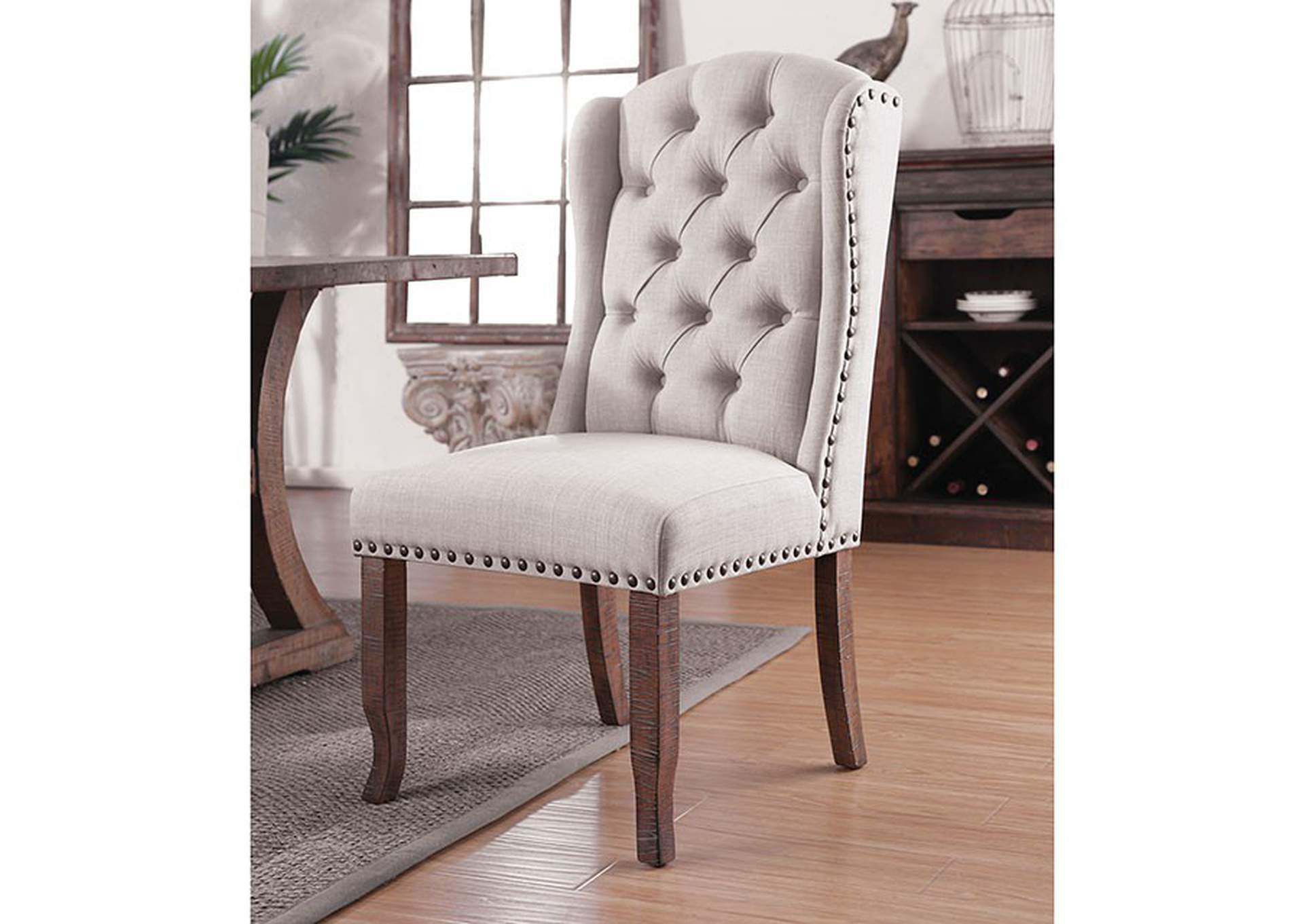 Gianna Wingback Chair,Furniture of America