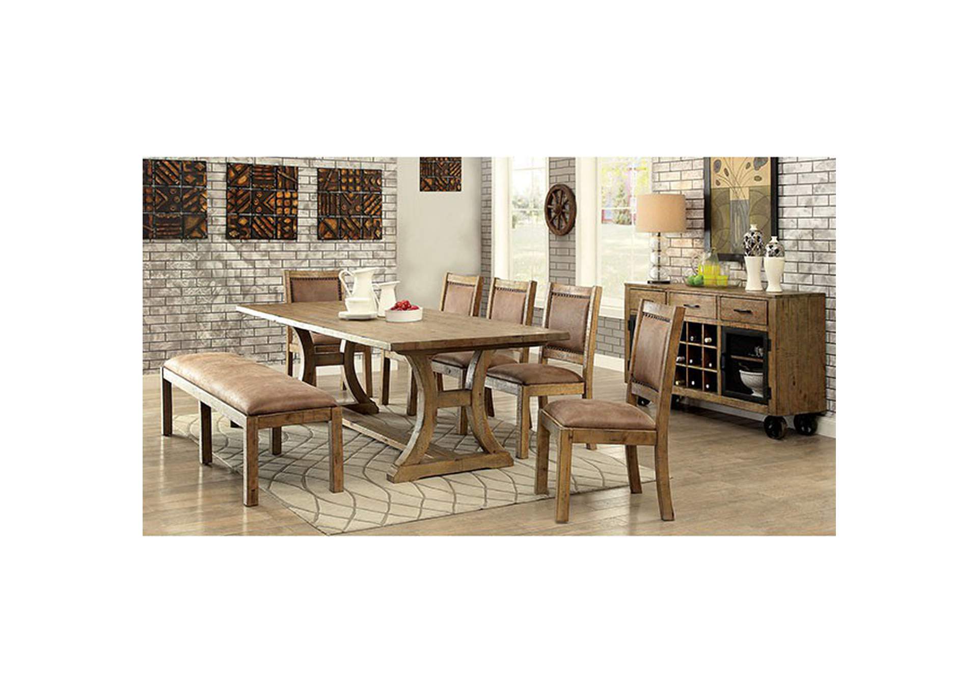 Gianna 96" Dining Table,Furniture of America